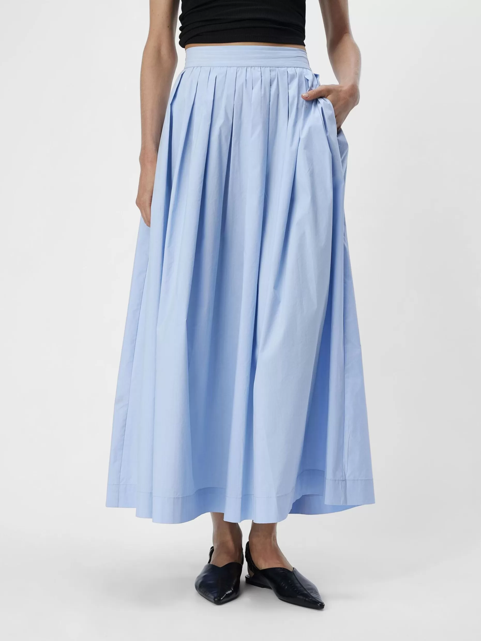 OBJECT A-LINE MAXI ROK Brunnera Blue New