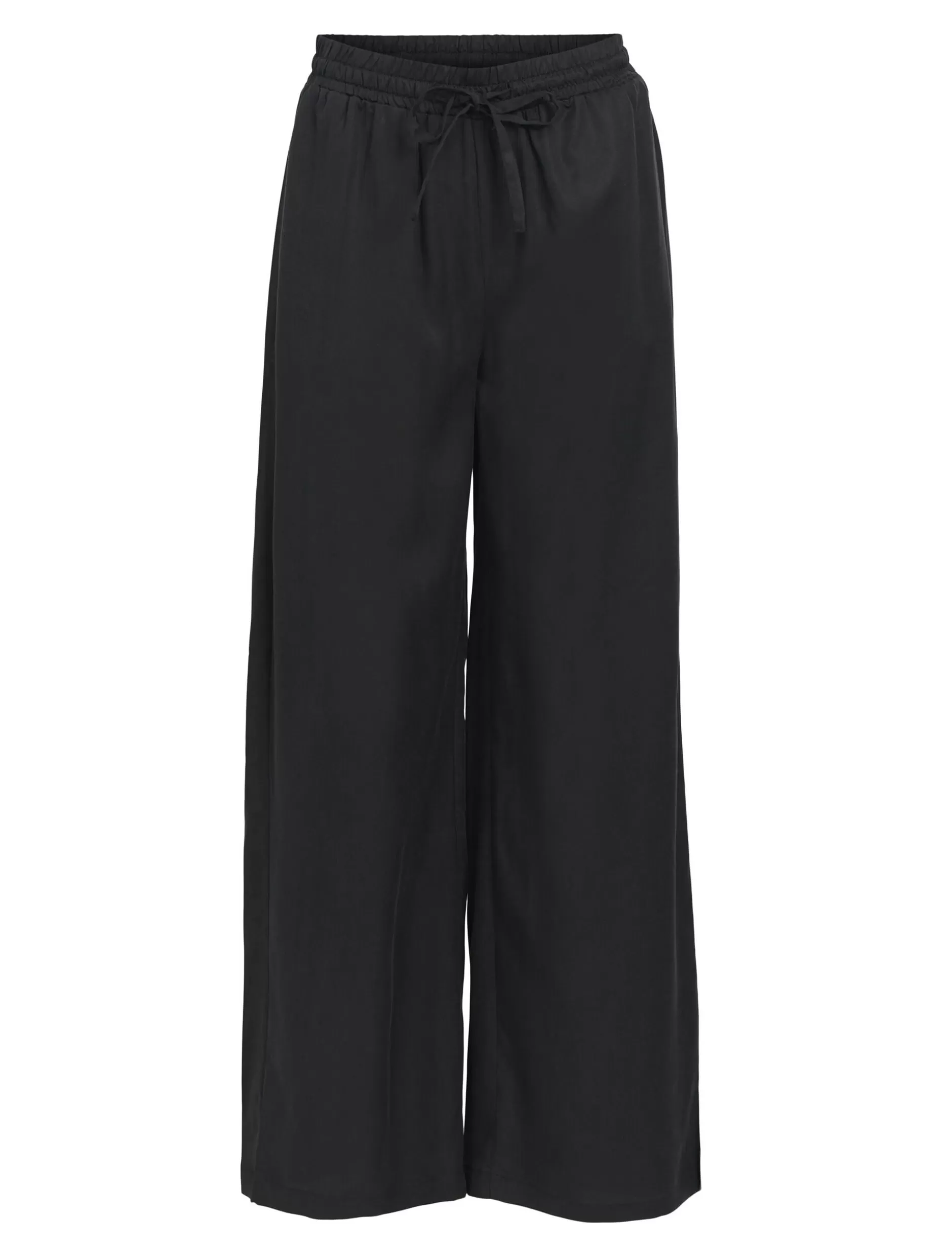 OBJECT CASUAL WIDE LEG BROEK Black Store