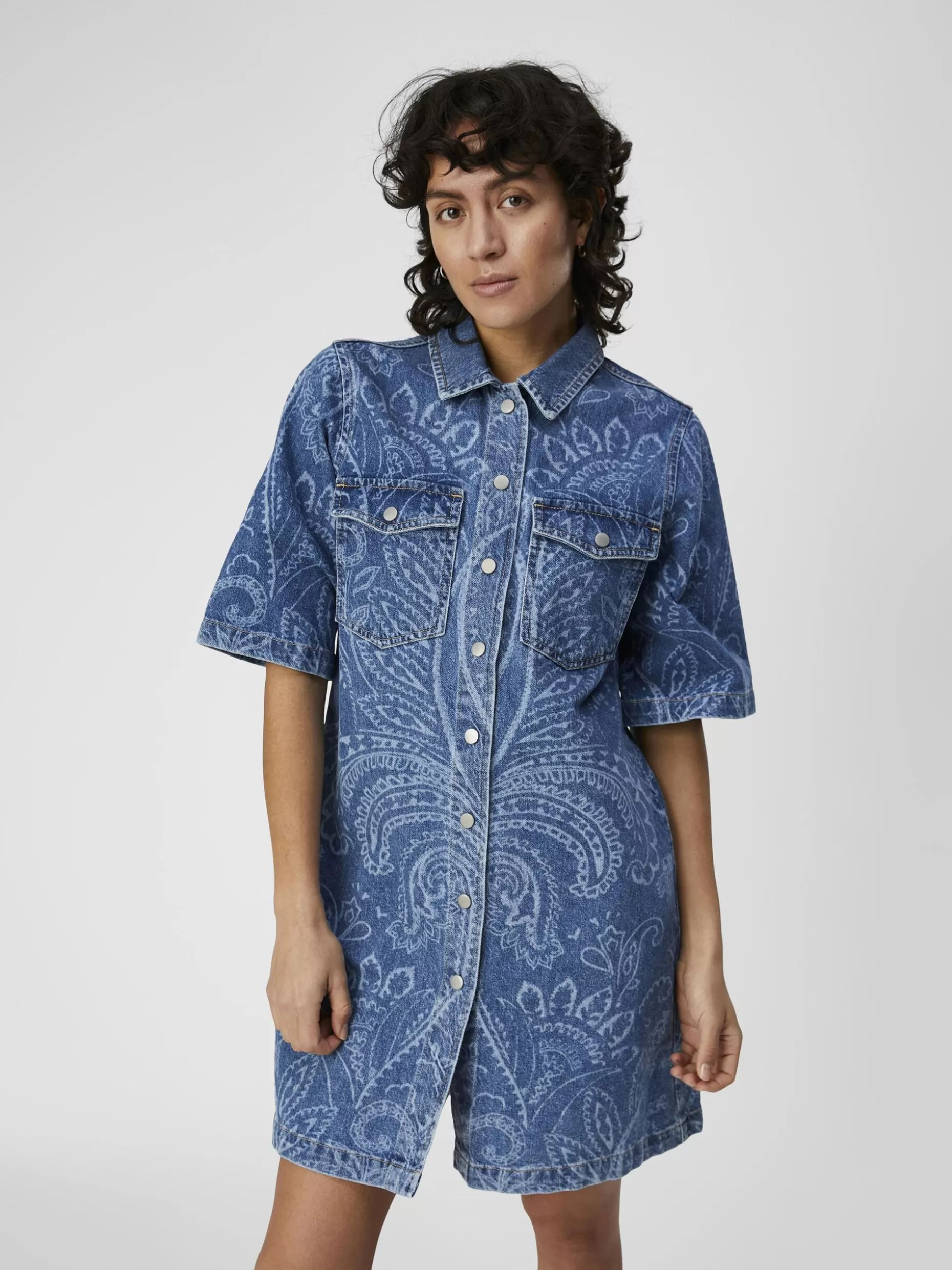 OBJECT DENIM BLOUSEJURK Medium Blue Denim Shop