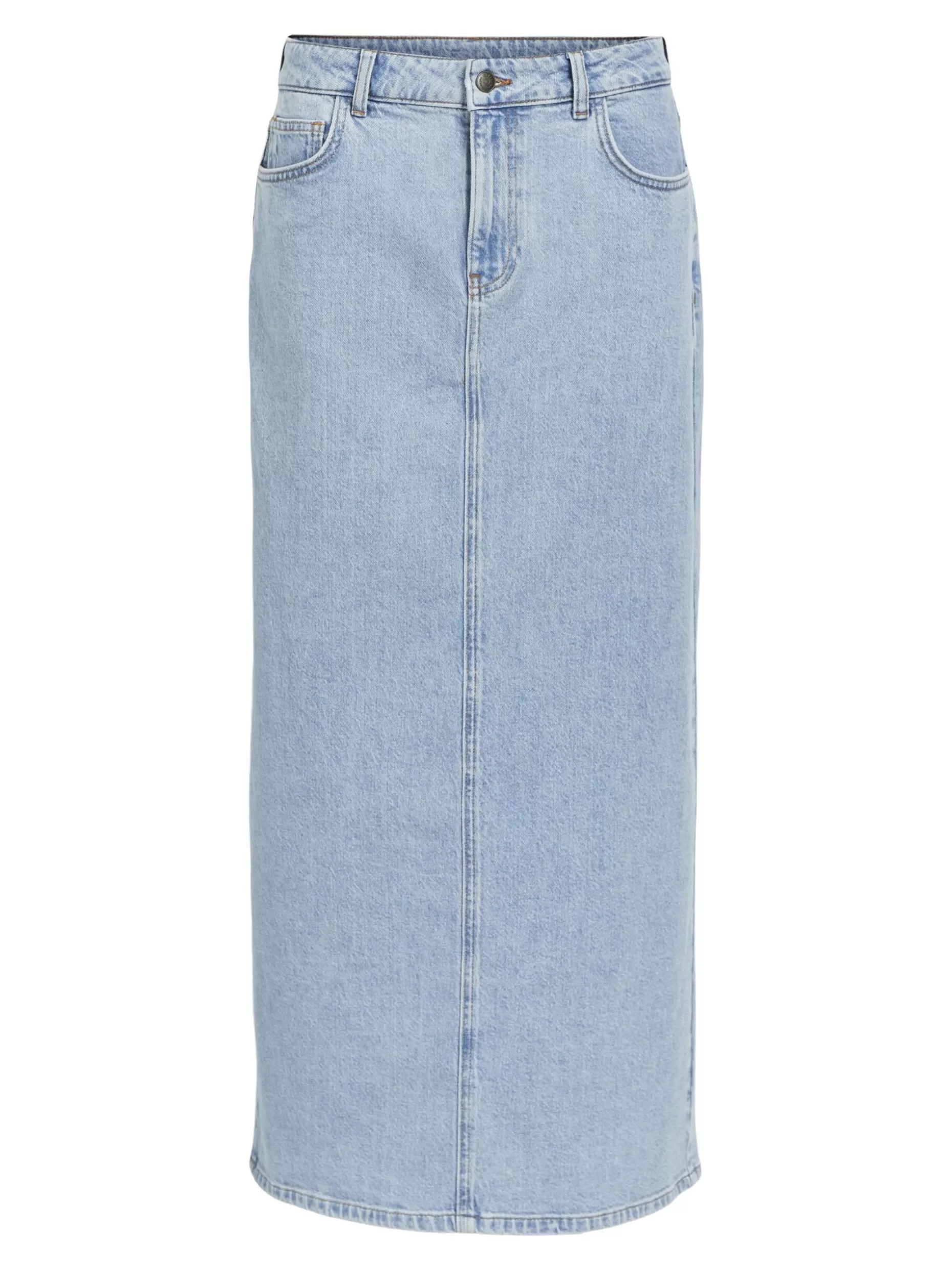 OBJECT DENIM MAXI ROK Light Blue Denim Discount