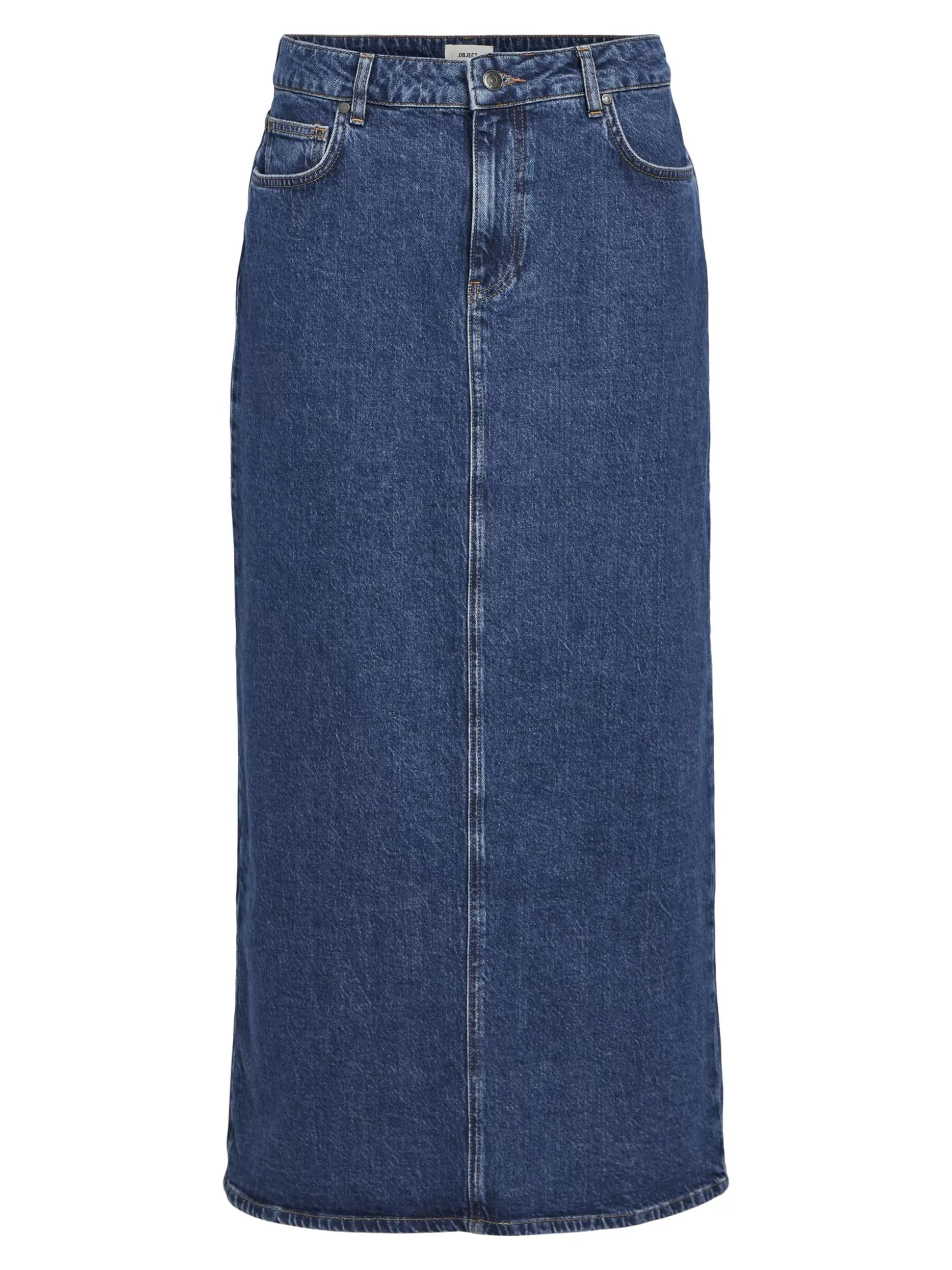 OBJECT DENIM MAXI ROK Medium Blue Denim Discount