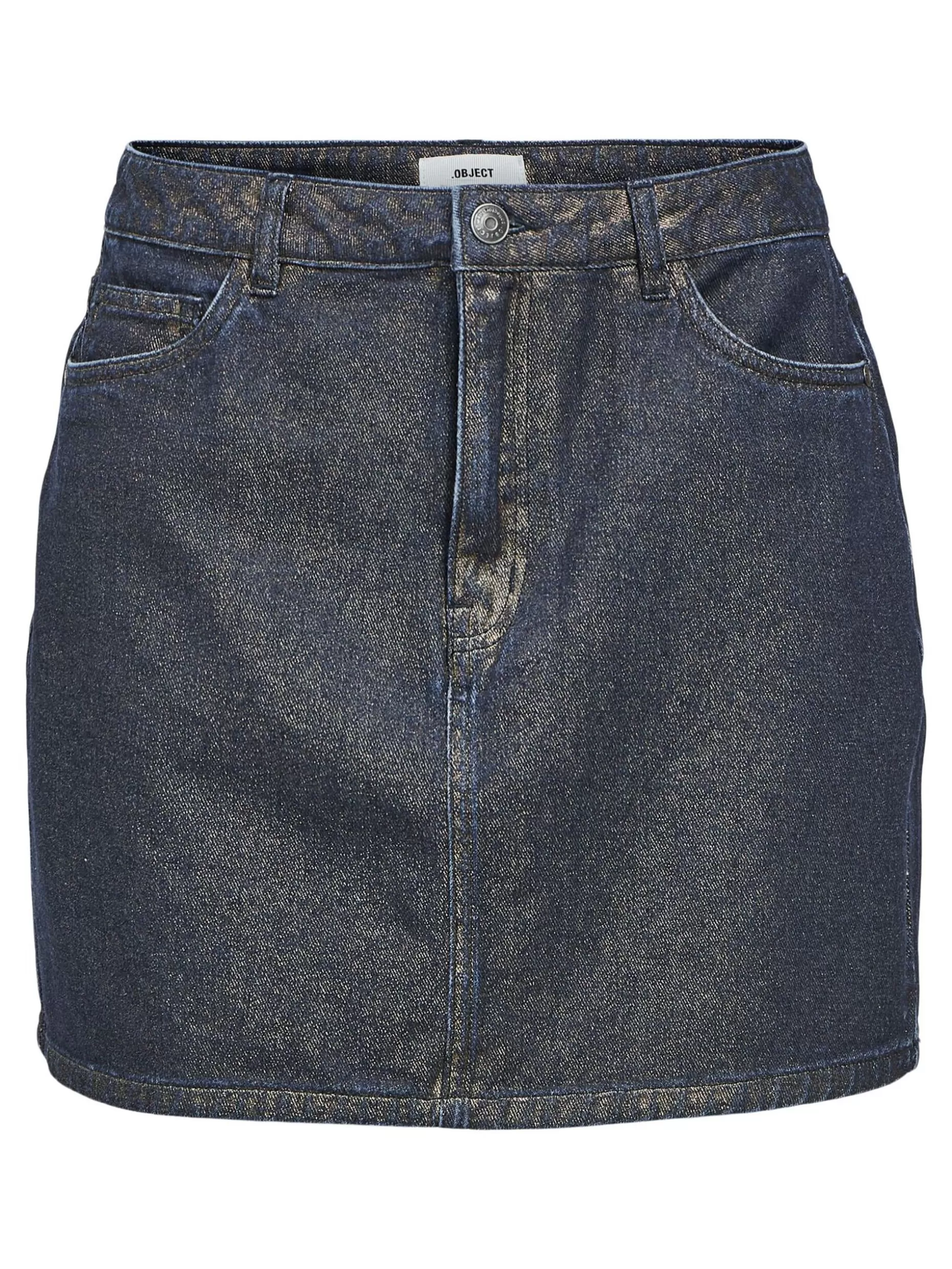 OBJECT DENIM MINIROK Dark Blue Denim Best