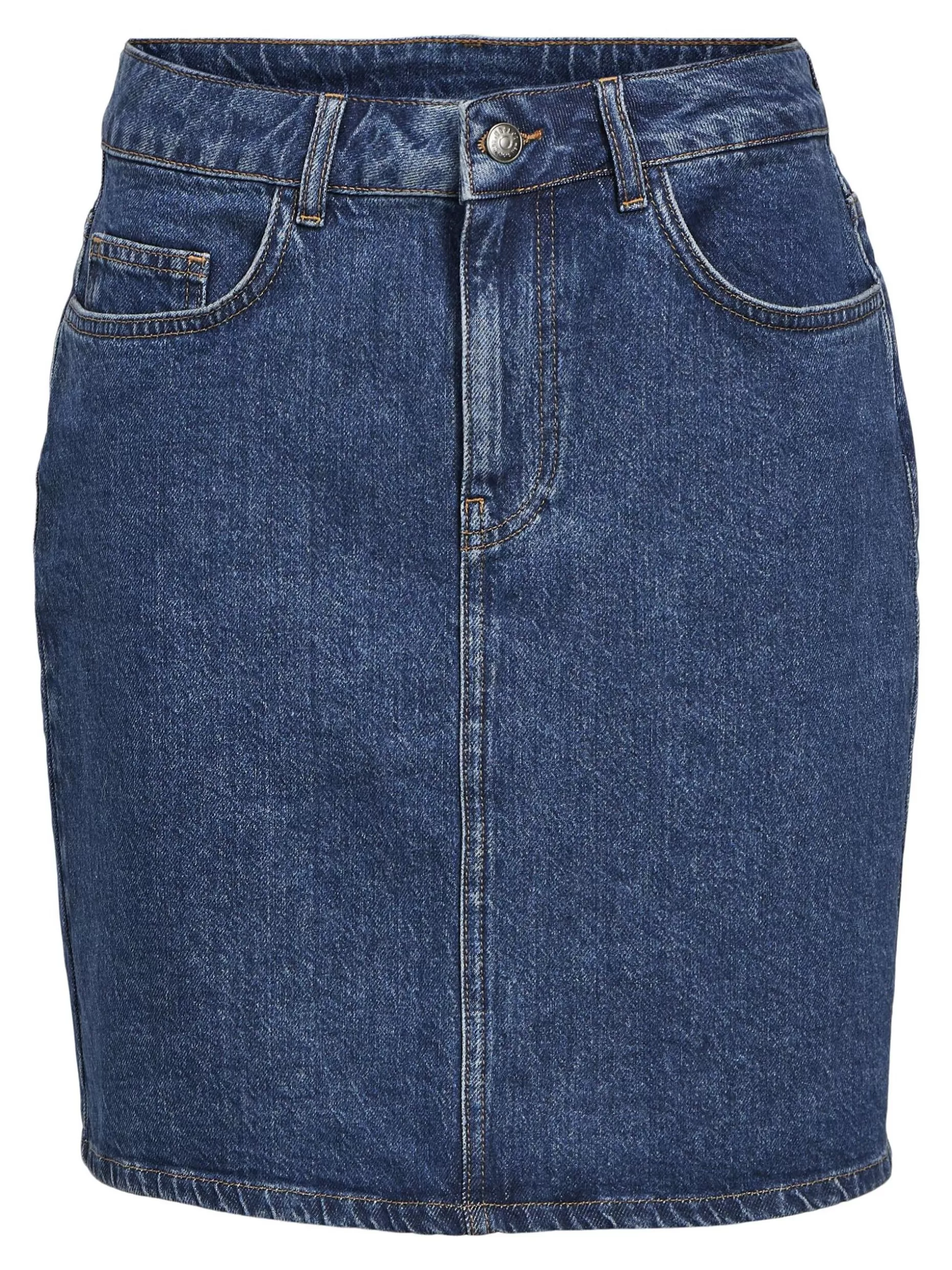 OBJECT DENIM MINIROK Medium Blue Denim Discount