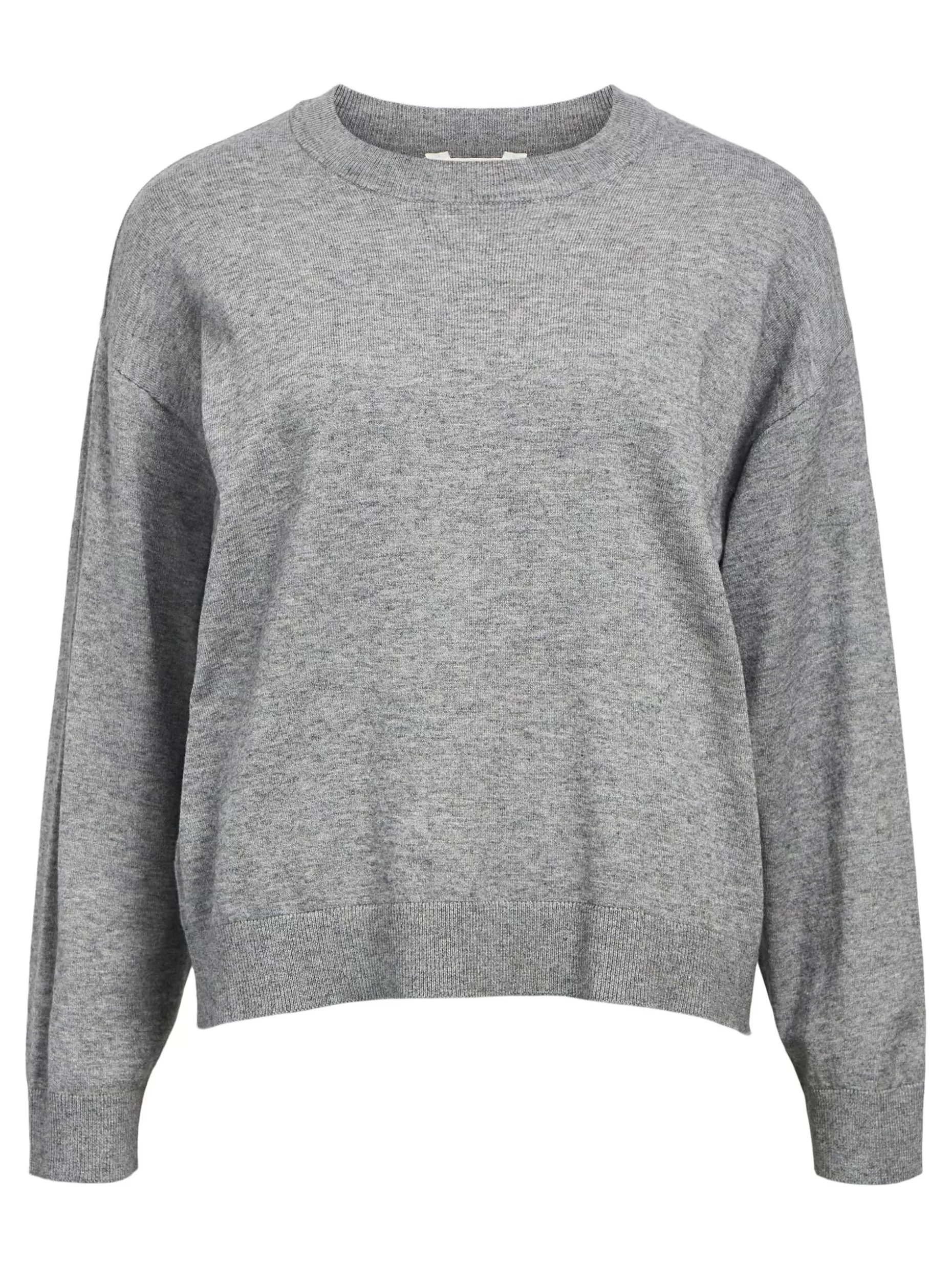 OBJECT GEBREID SWEATER Medium Grey Melange Online