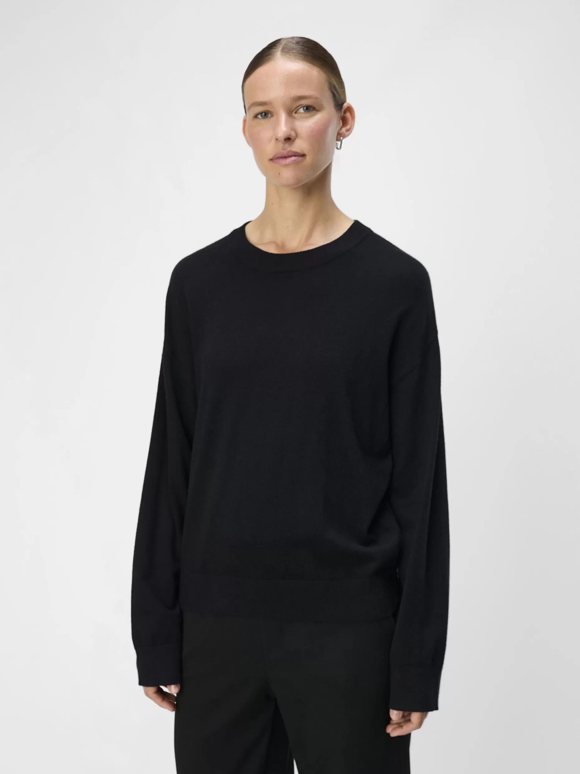 OBJECT GEBREID SWEATER Black Hot