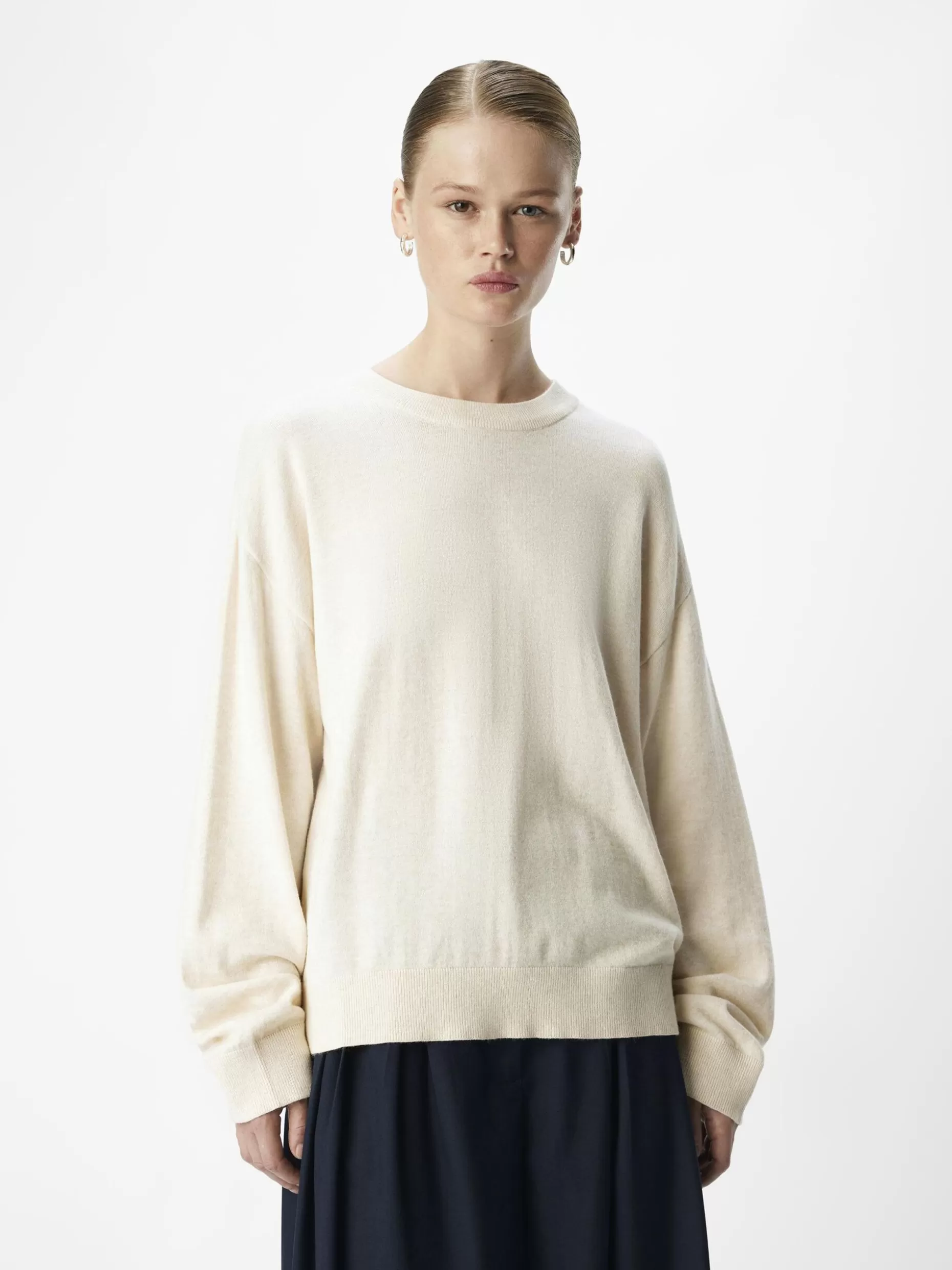 OBJECT GEBREID SWEATER Sandshell Flash Sale