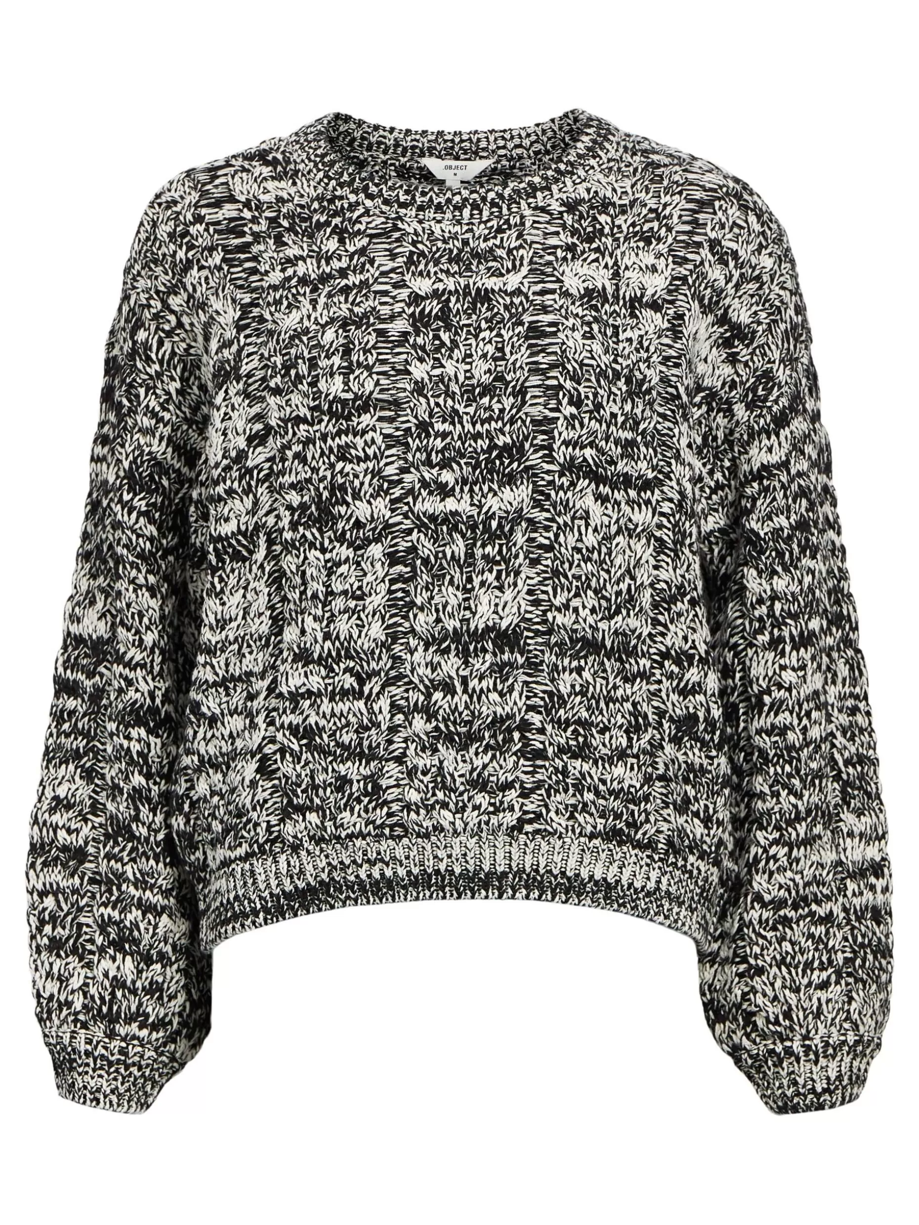 OBJECT GEBREIDE KABELS SWEATER White Sand Discount