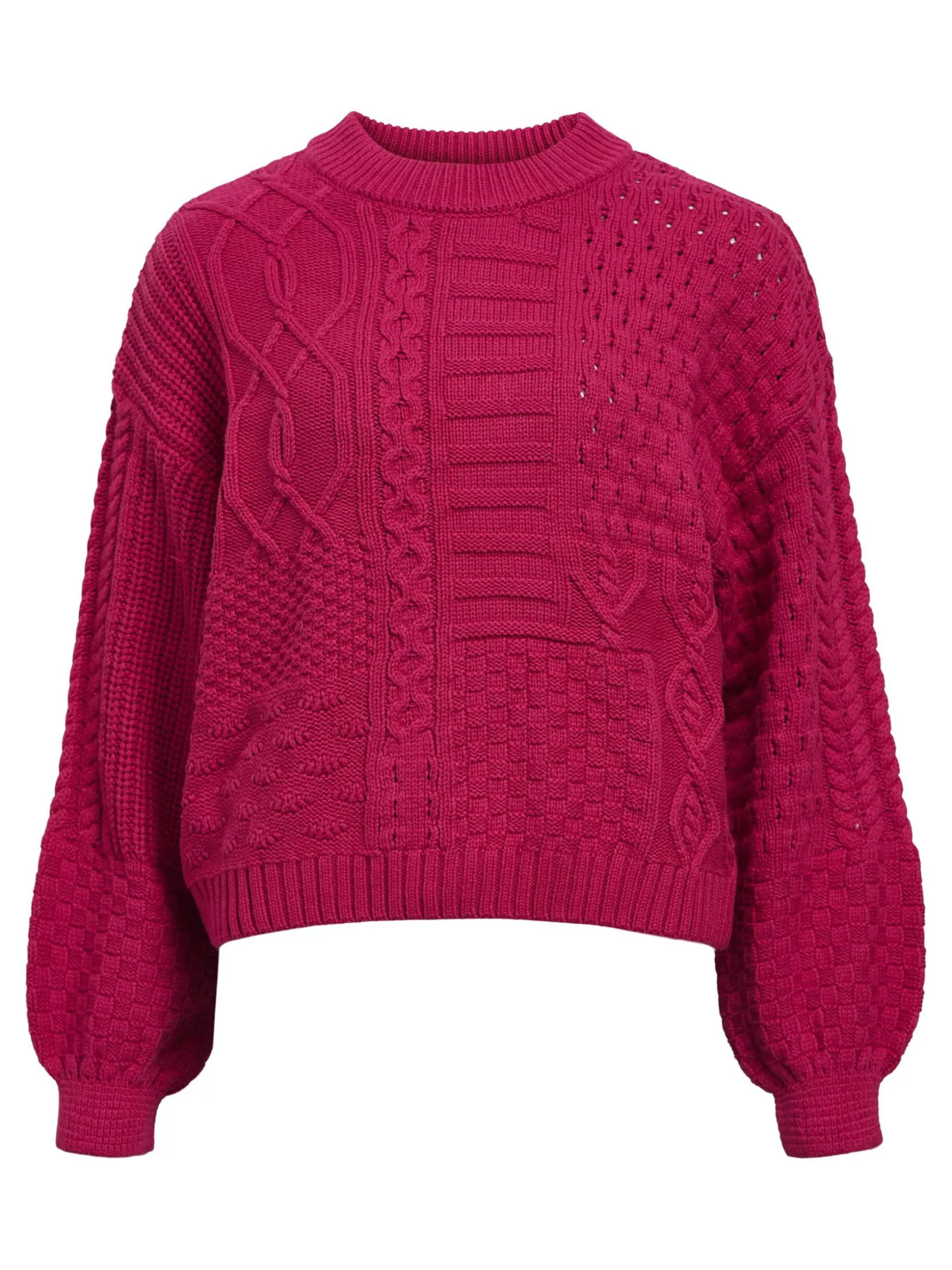 OBJECT GEBREIDE KABELS SWEATER Sangria Store