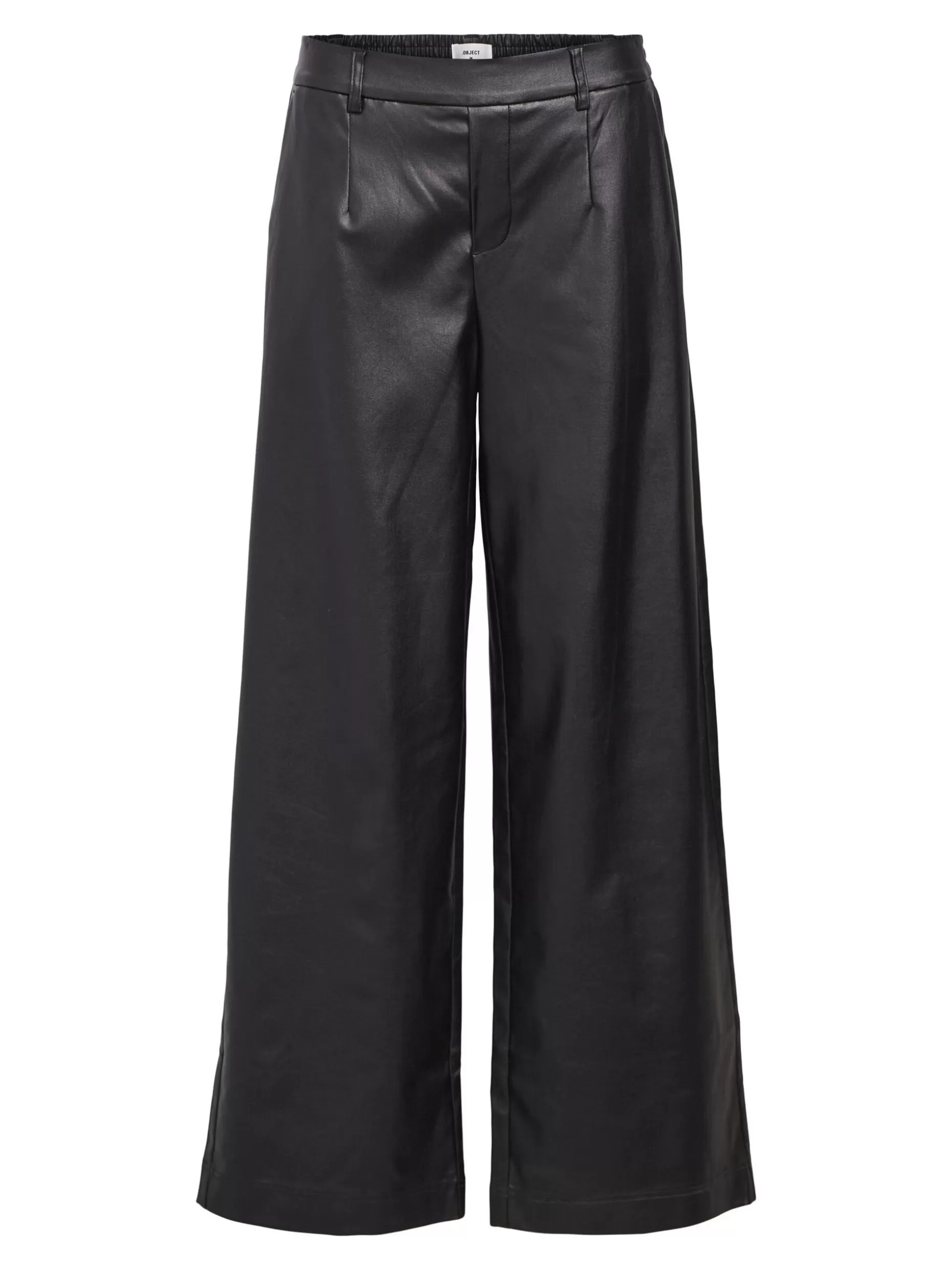 OBJECT GECOATE WIDE LEG BROEK Black Sale