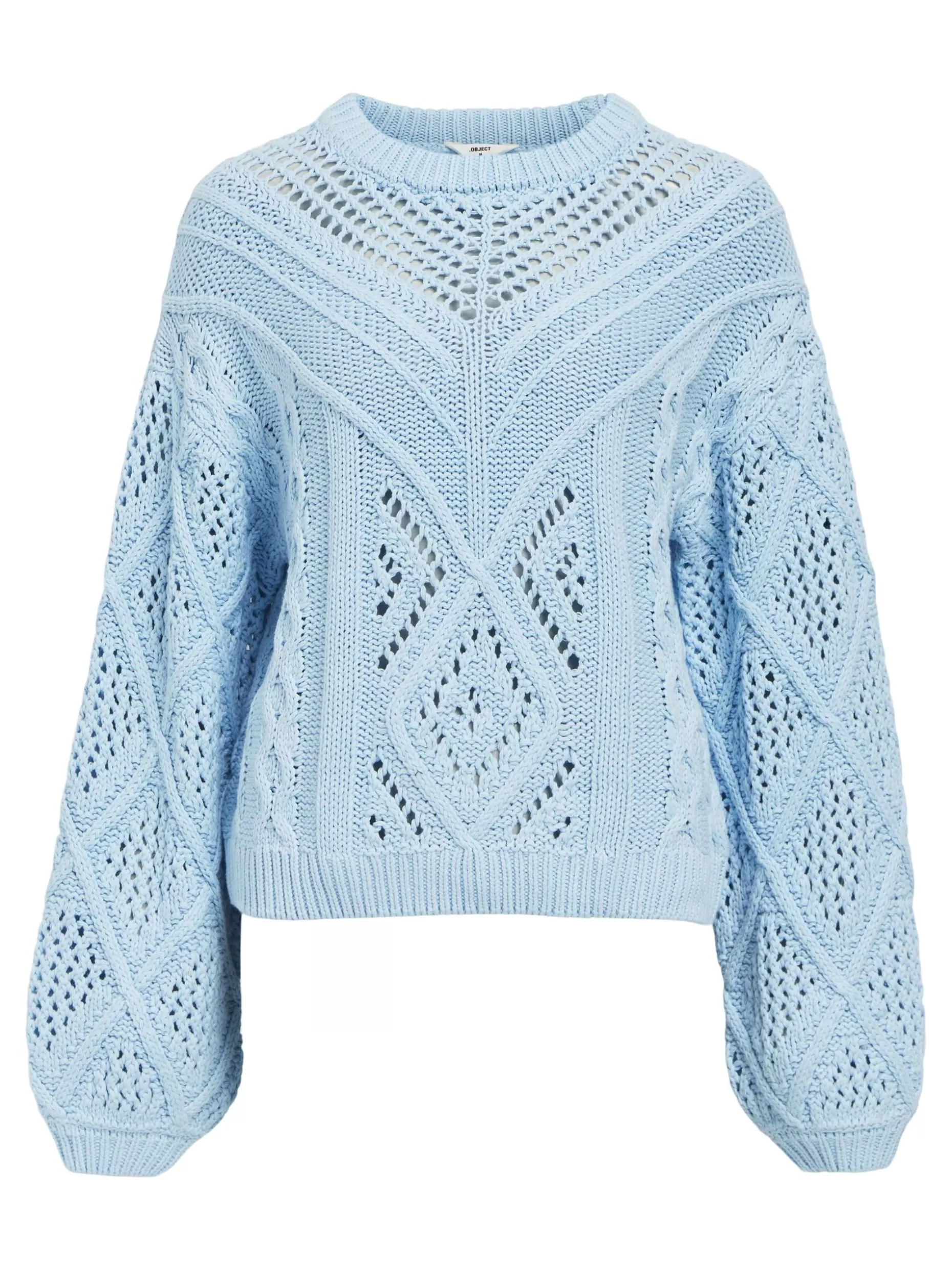 OBJECT GEDETAILLEERD SWEATER Airy Blue Hot