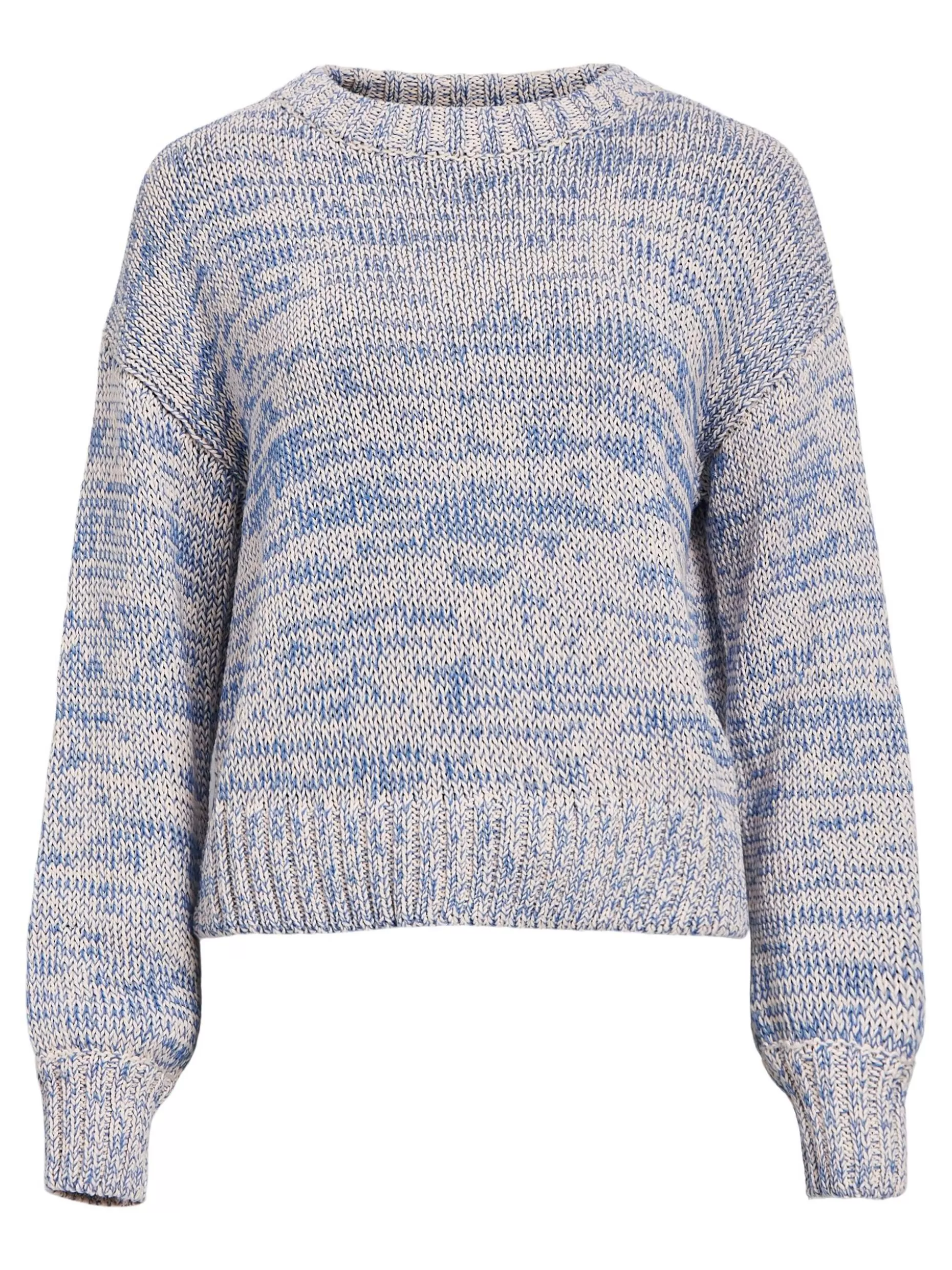 OBJECT GEMÊLEERDE SWEATER Palace Blue Cheap