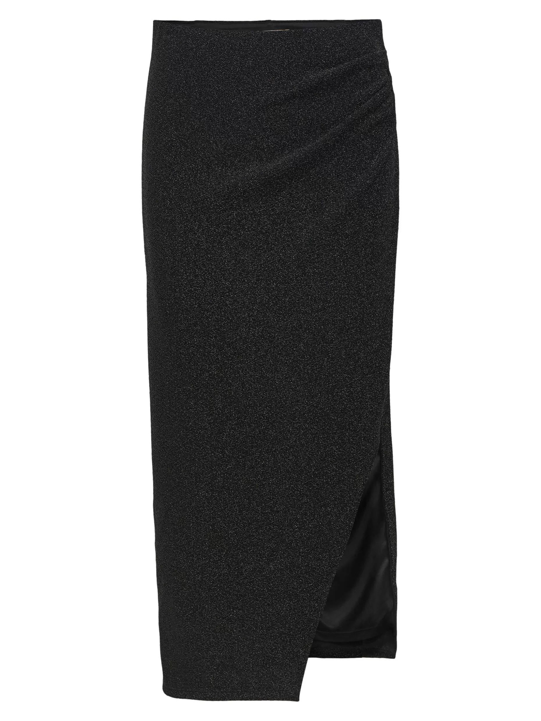 OBJECT GLITTER MAXI ROK Black Cheap