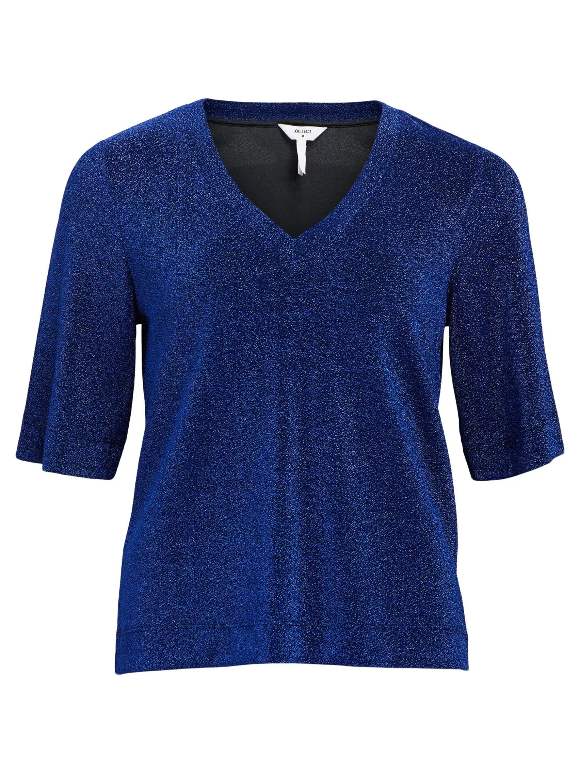 OBJECT GLITTER TOP Lapis Blue New