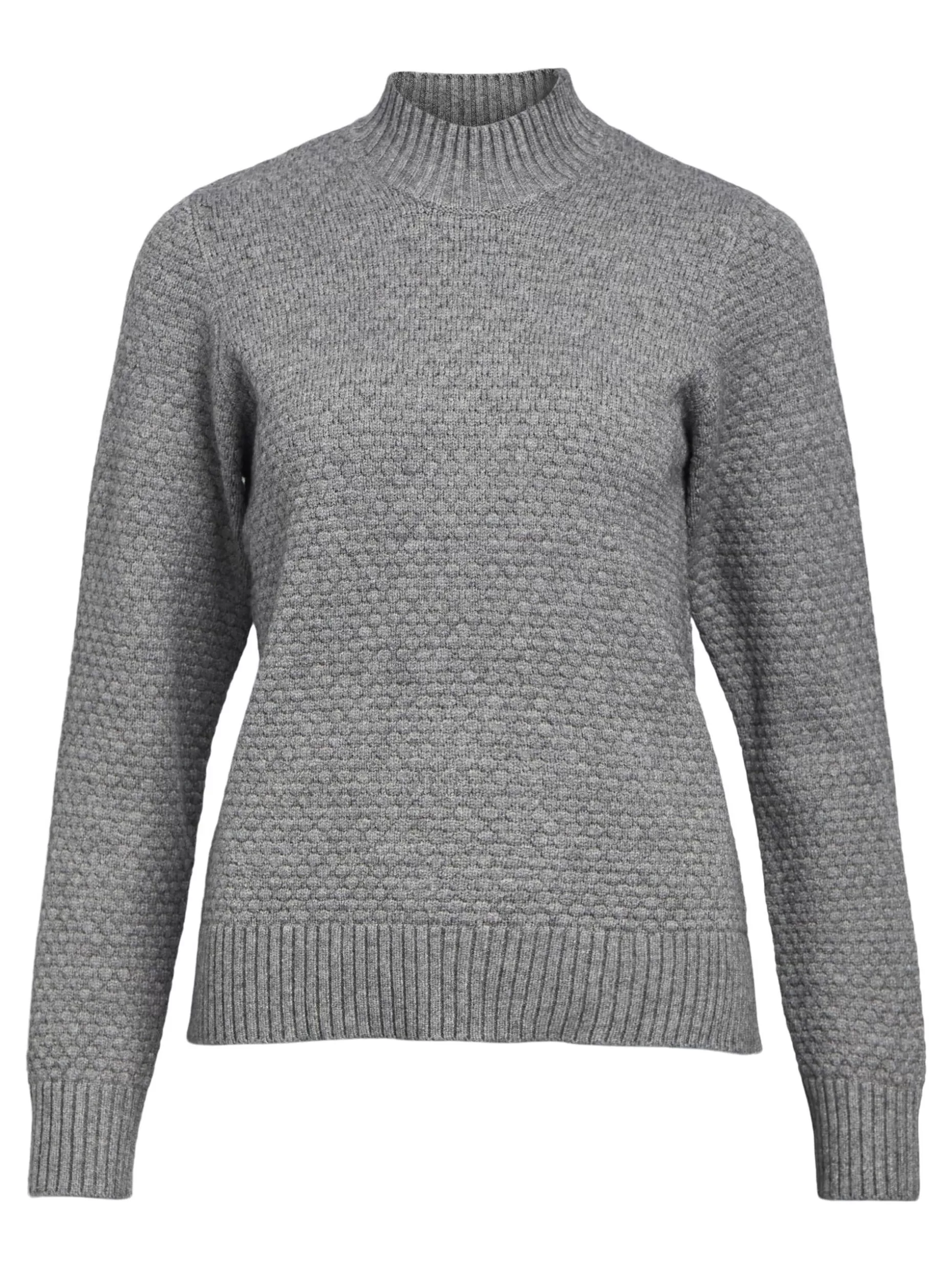 OBJECT HOGE HALS TRUI Medium Grey Melange Discount