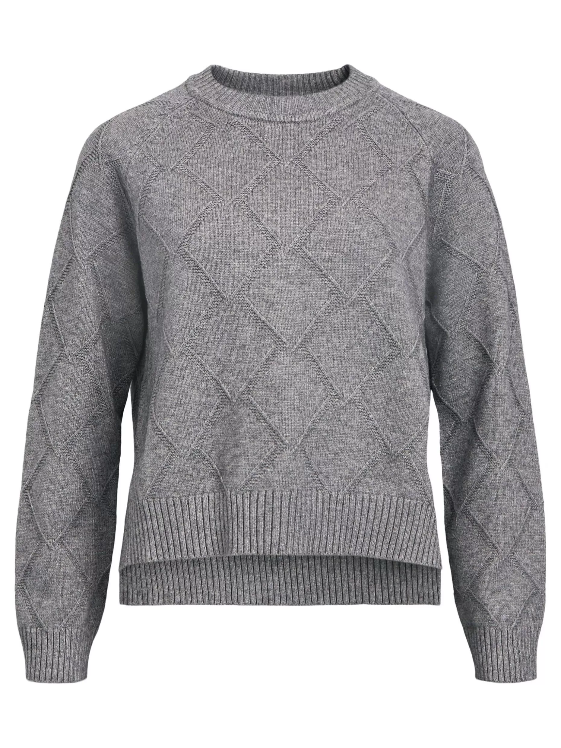 OBJECT HOGE HALS TRUI Medium Grey Melange Shop