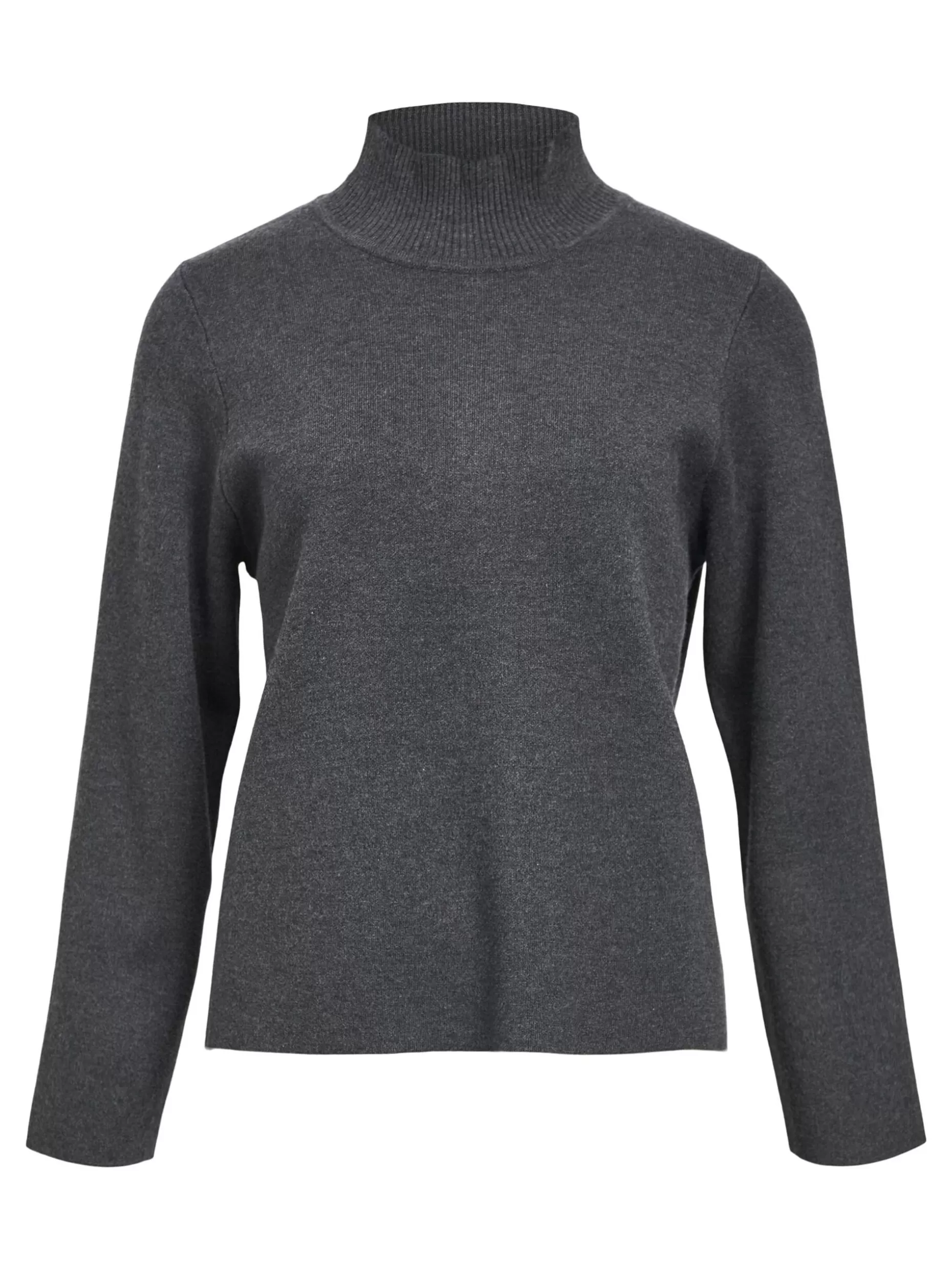 OBJECT HOGE HALS TRUI Dark Grey Melange Flash Sale