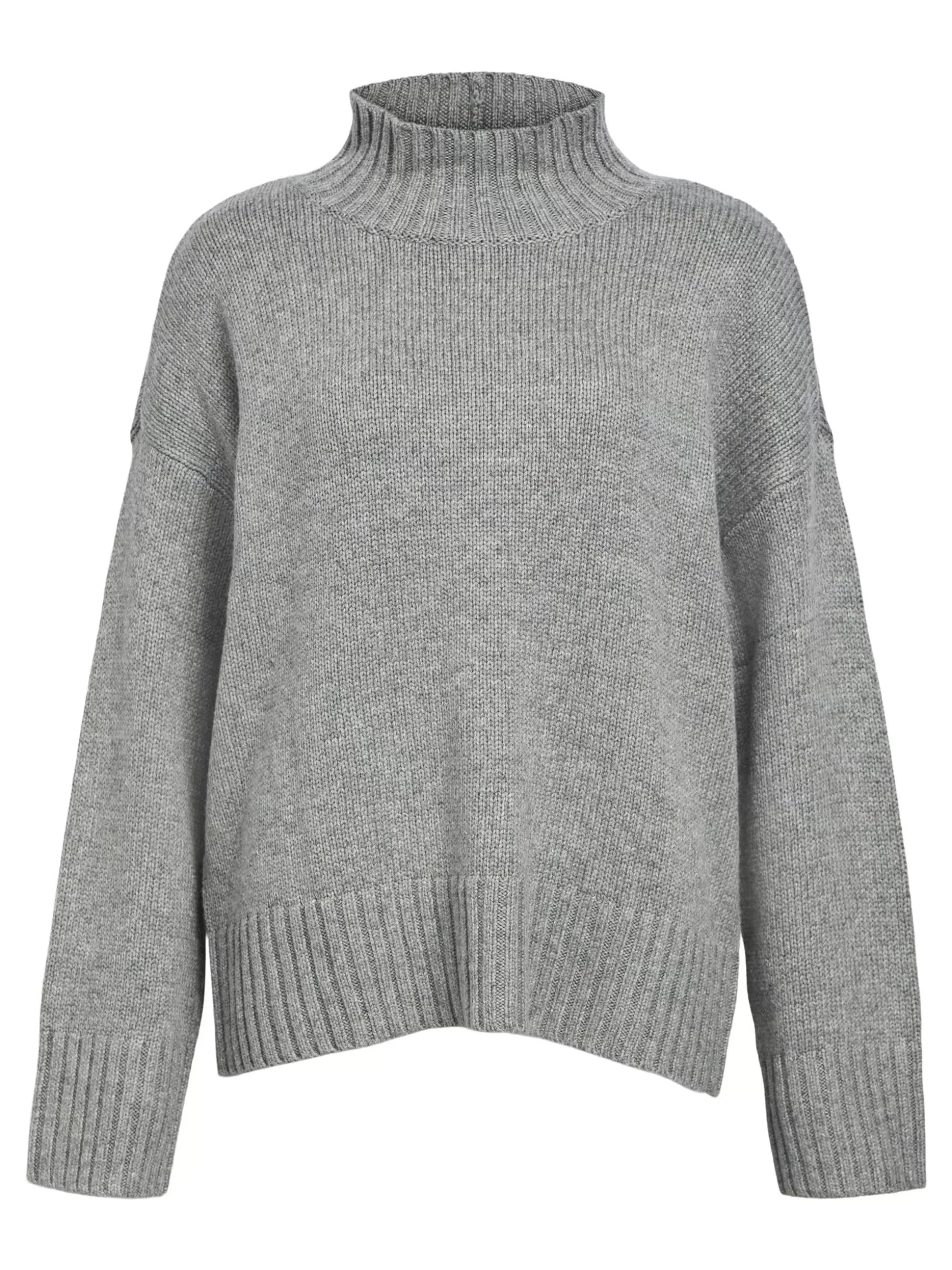 OBJECT HOGE HALS TRUI Medium Grey Melange Best