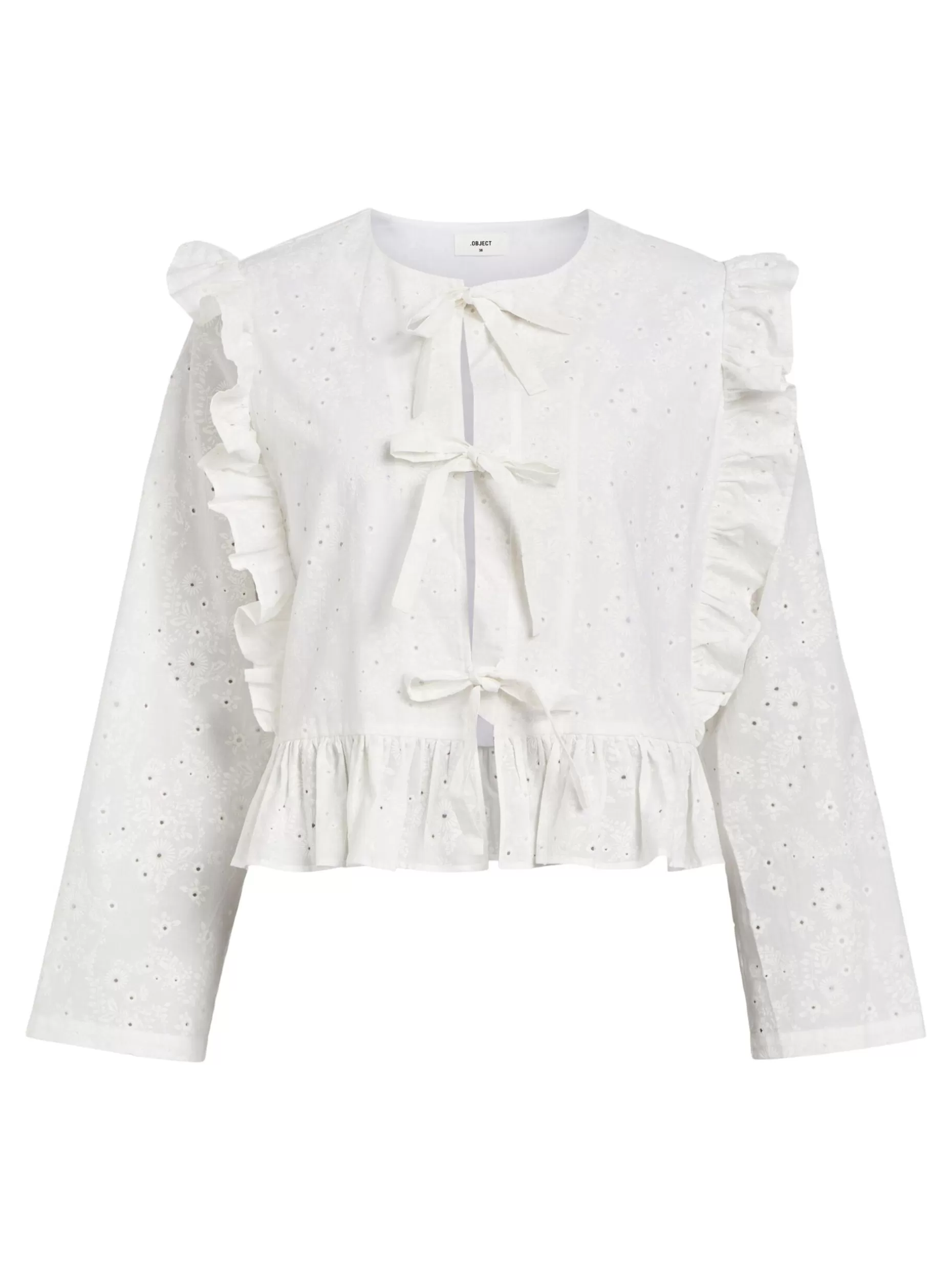 OBJECT JACQUARD BLOUSE Cloud Dancer Cheap