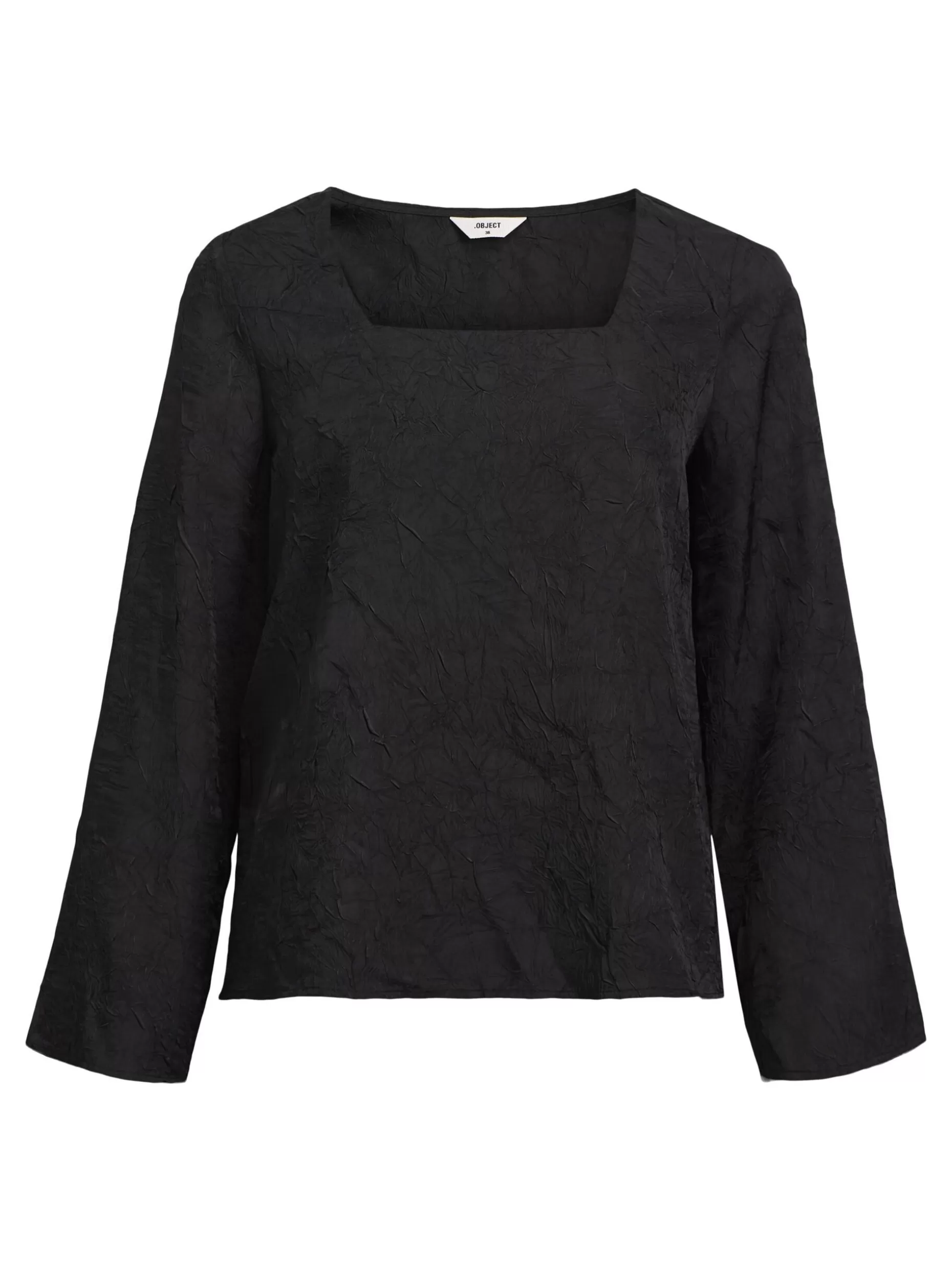 OBJECT JACQUARD TOP Black Discount