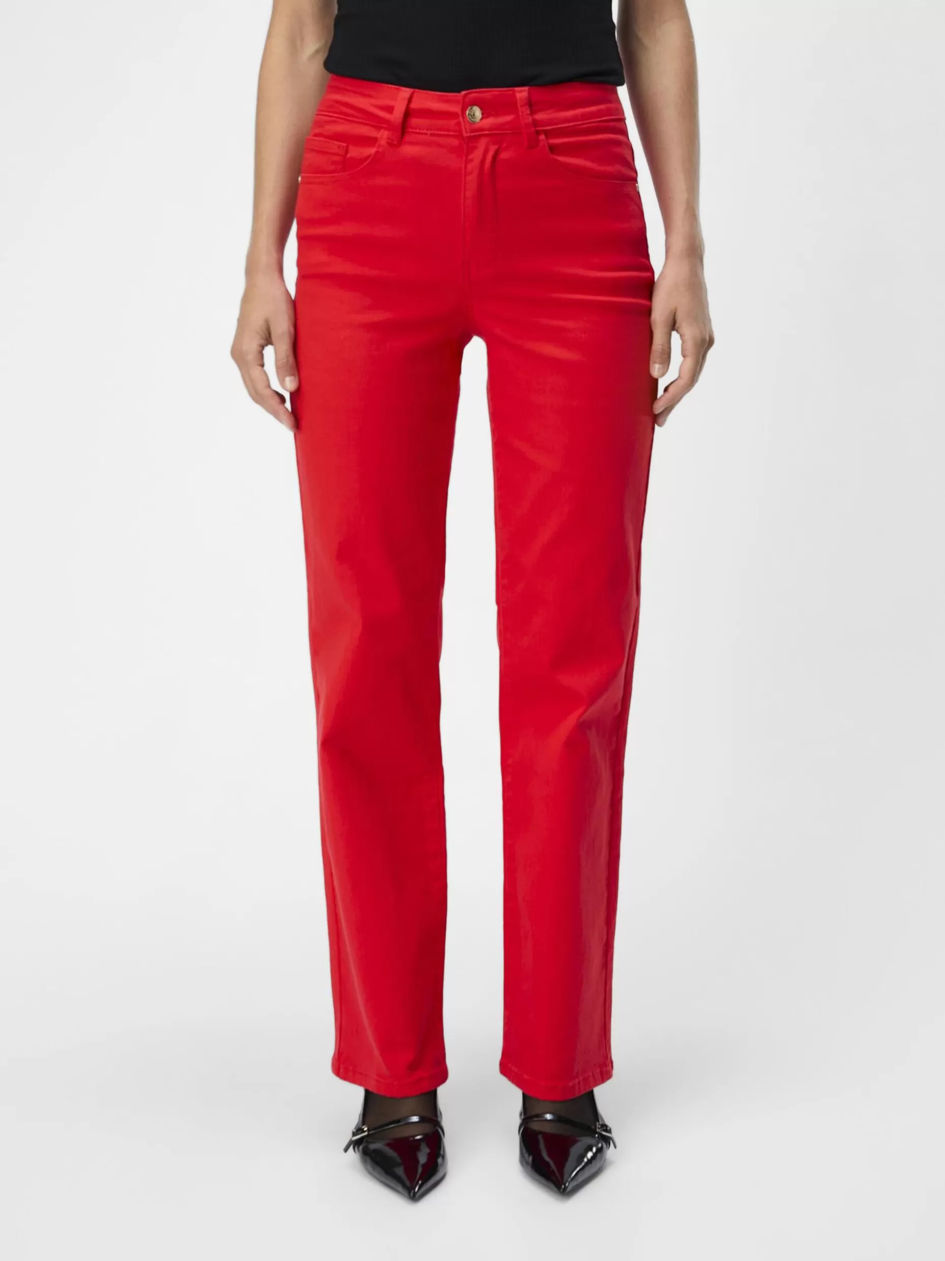 OBJECT KEPERSTOF WIDE FIT JEANS Flame Scarlet Best Sale