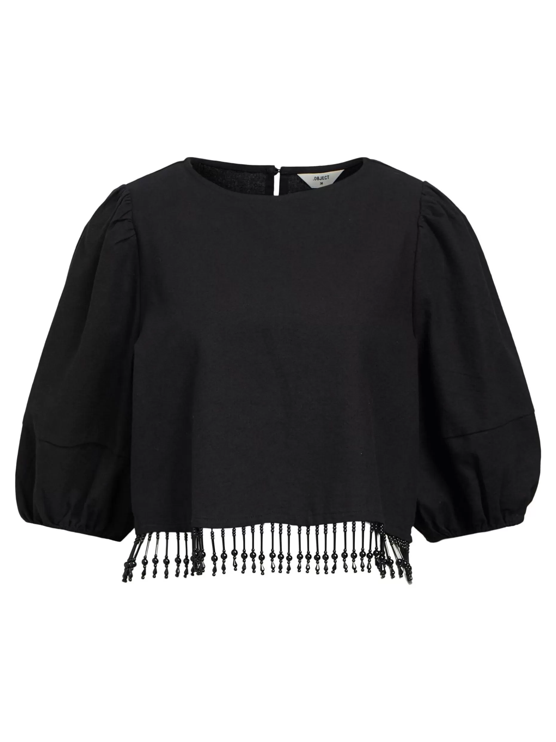 OBJECT KRAALTJES CROP TOP Black Best