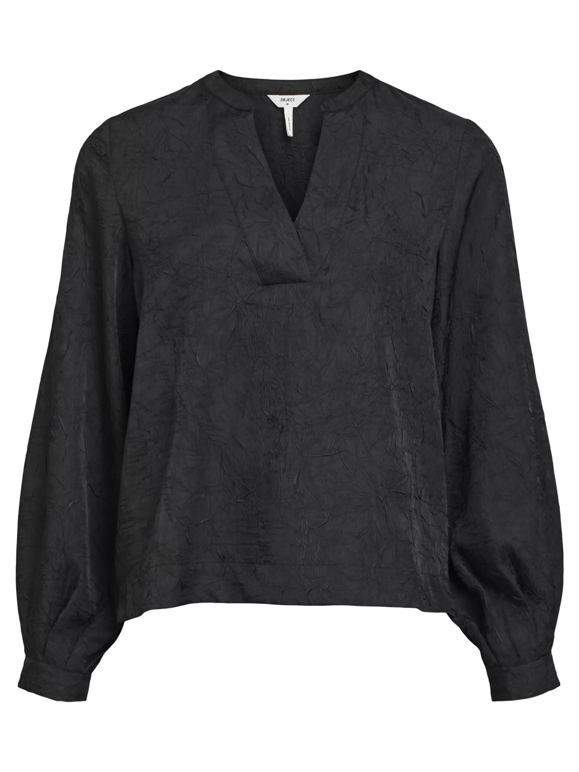 OBJECT KREUKEN BLOUSE Black Cheap