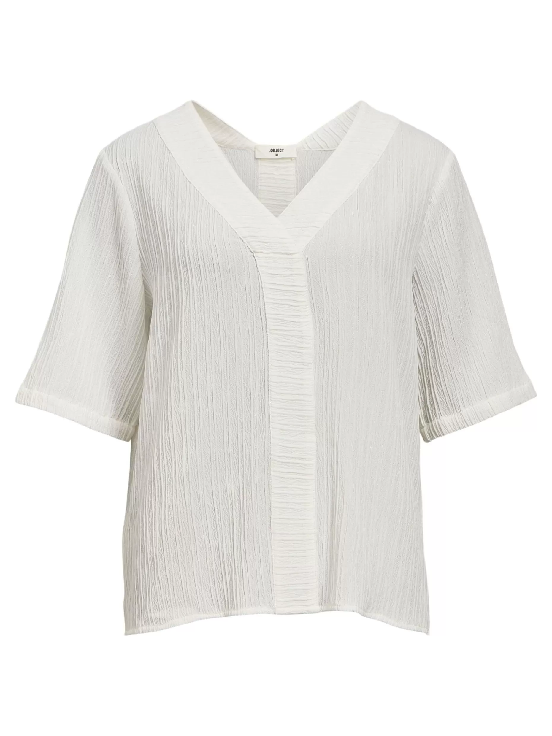 OBJECT KREUKEN BLOUSE Cloud Dancer Flash Sale