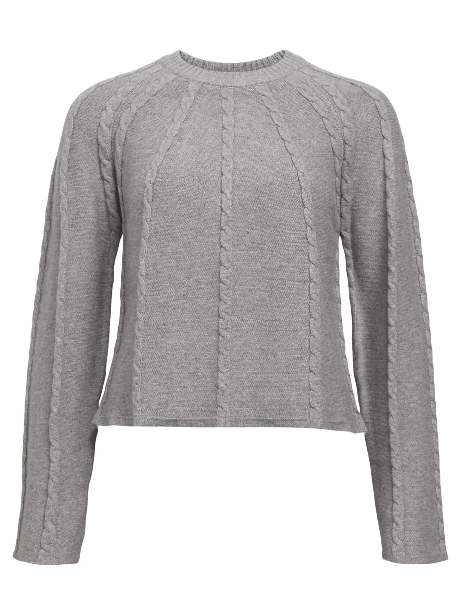 OBJECT LANGE MOUWEN TRUI Light Grey Melange Fashion