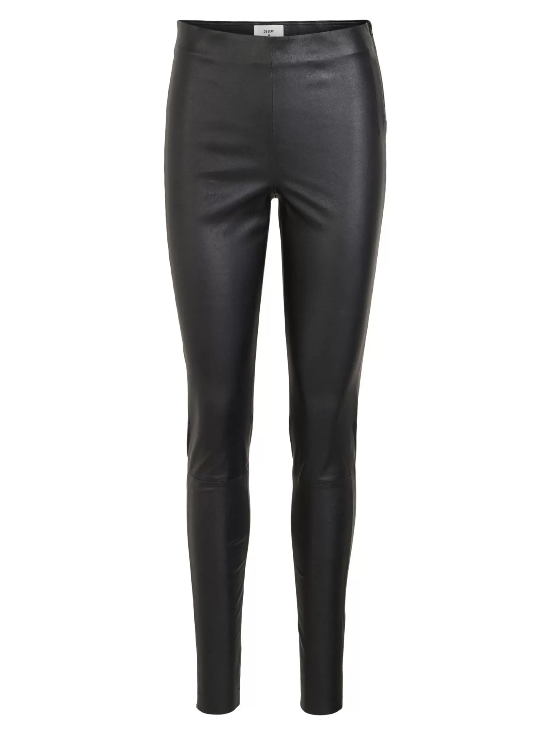 OBJECT LEDER LEGGING Black Fashion