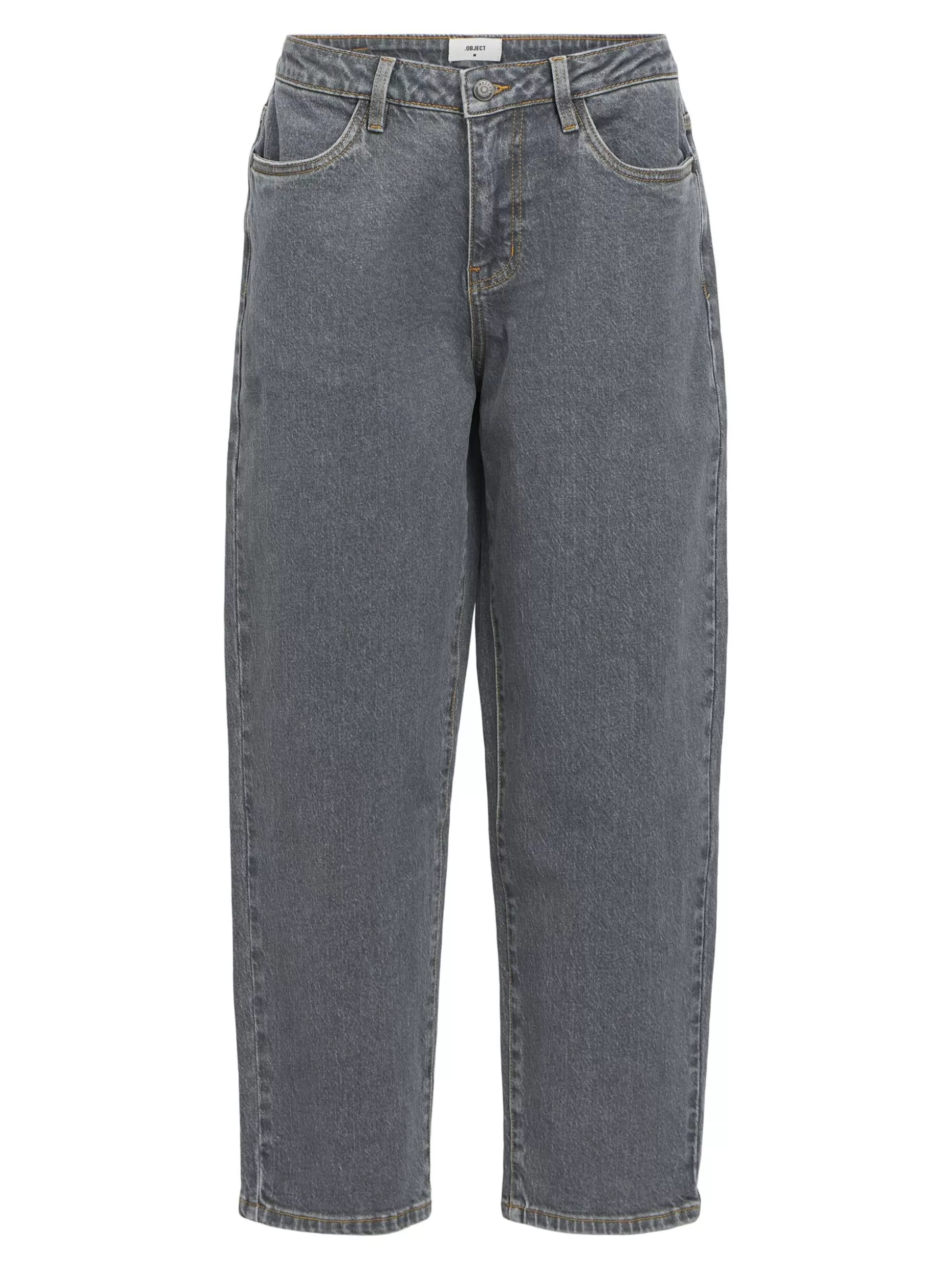 OBJECT LOW-WAIST JEANS Grey Denim Fashion