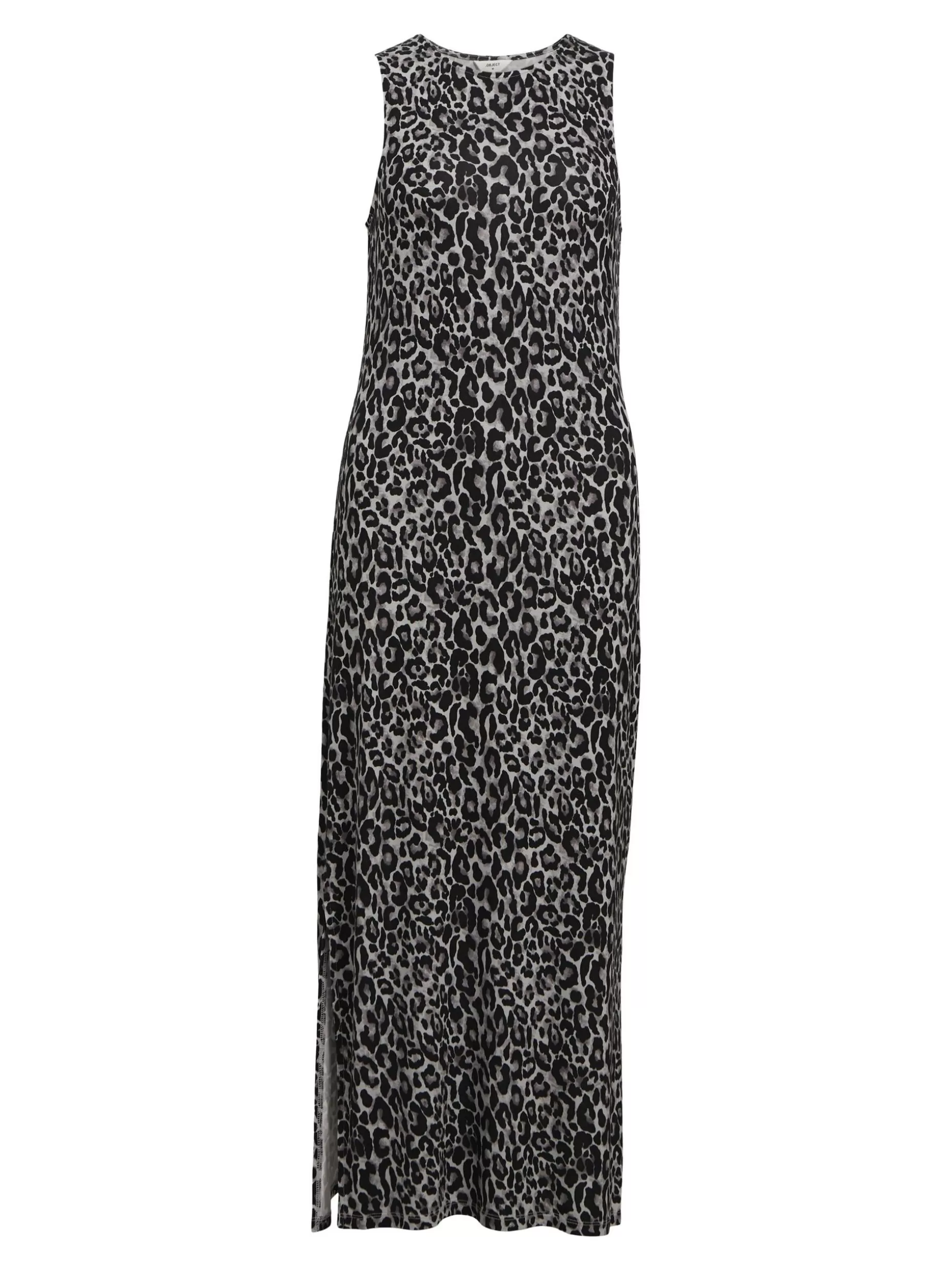 OBJECT LUIPAARDPRINT MAXI JURK Grey Store