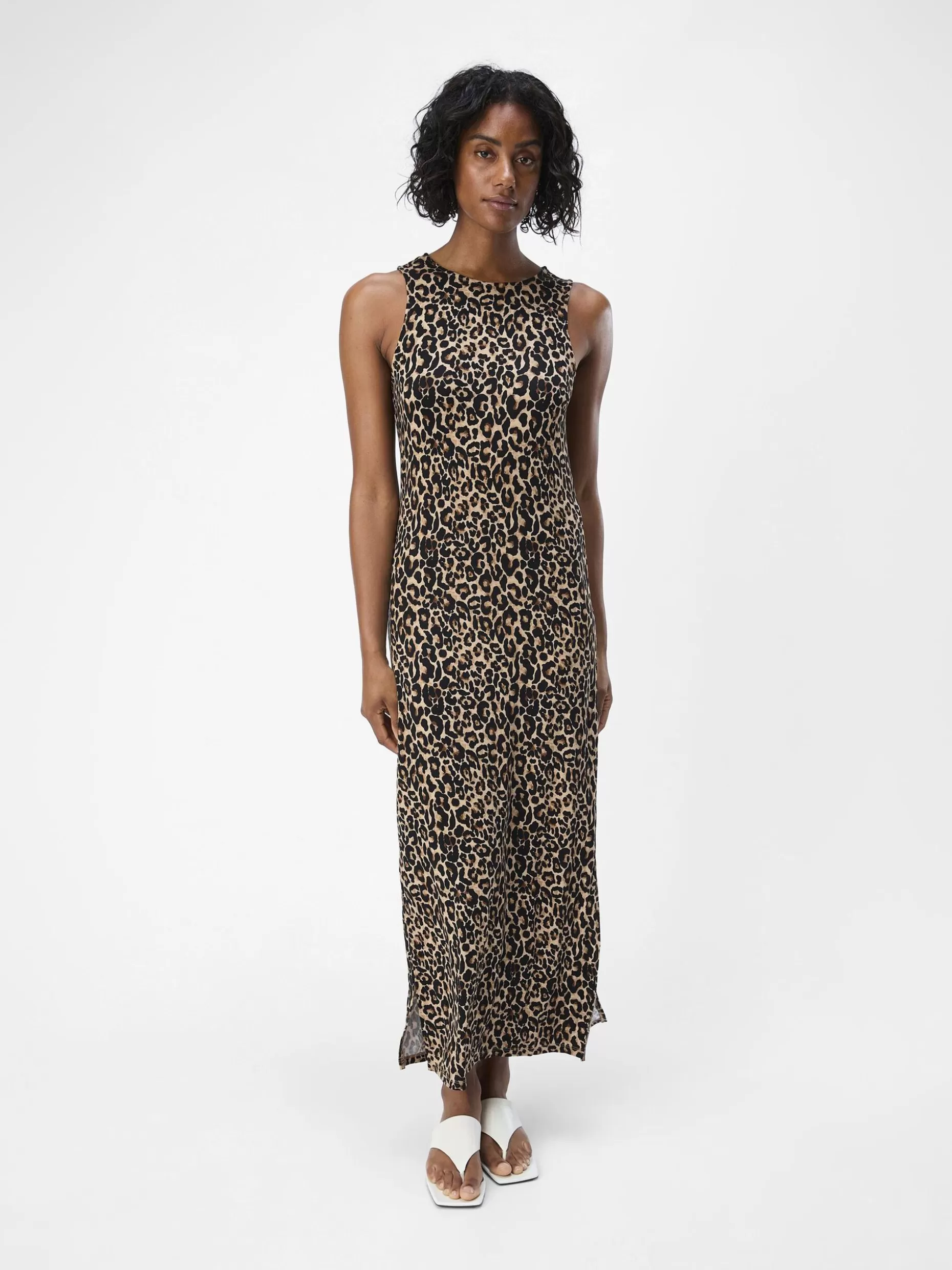 OBJECT LUIPAARDPRINT MAXI JURK Incense Hot