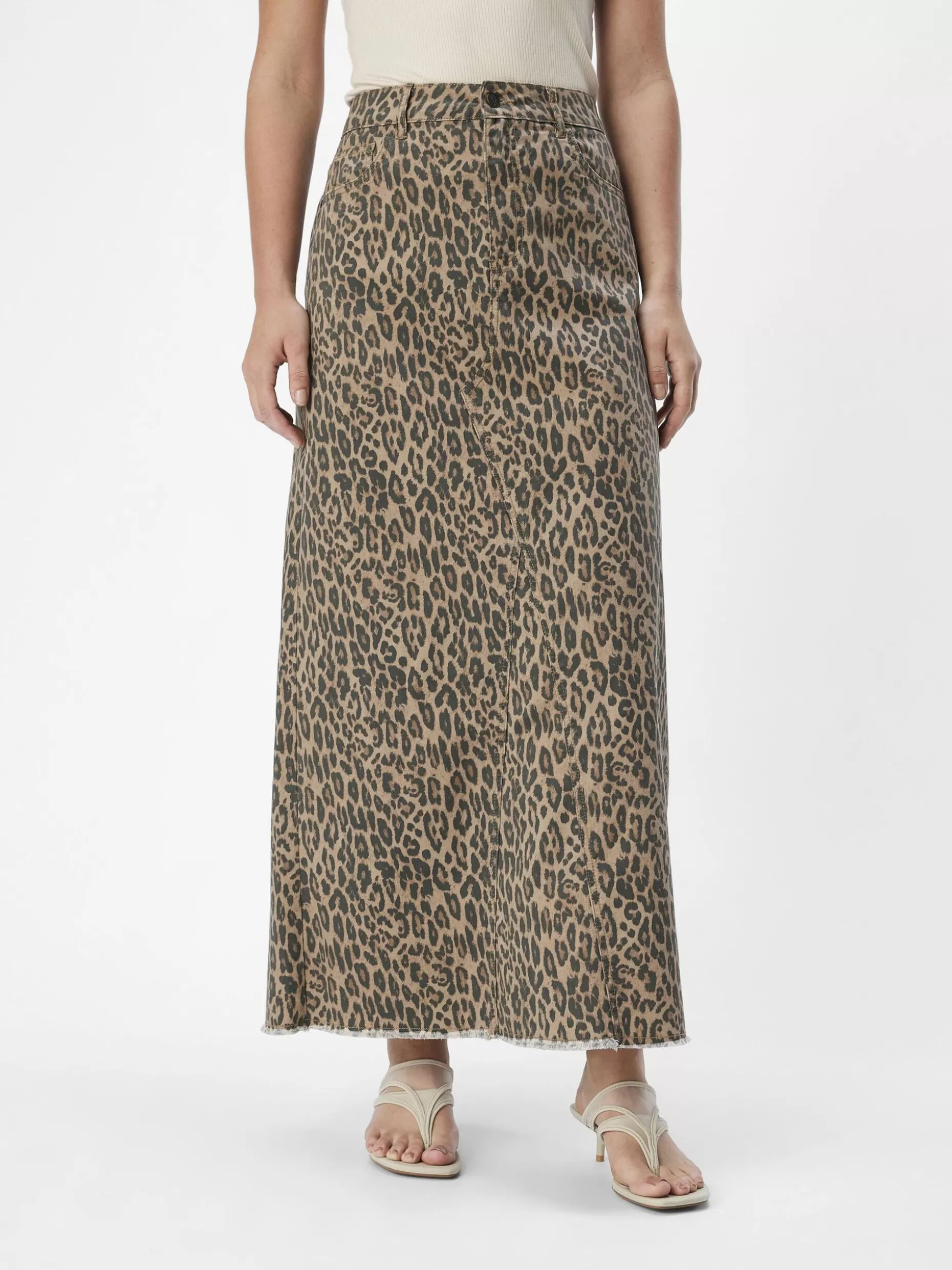 OBJECT LUIPAARDPRINT MAXI ROK Incense Fashion