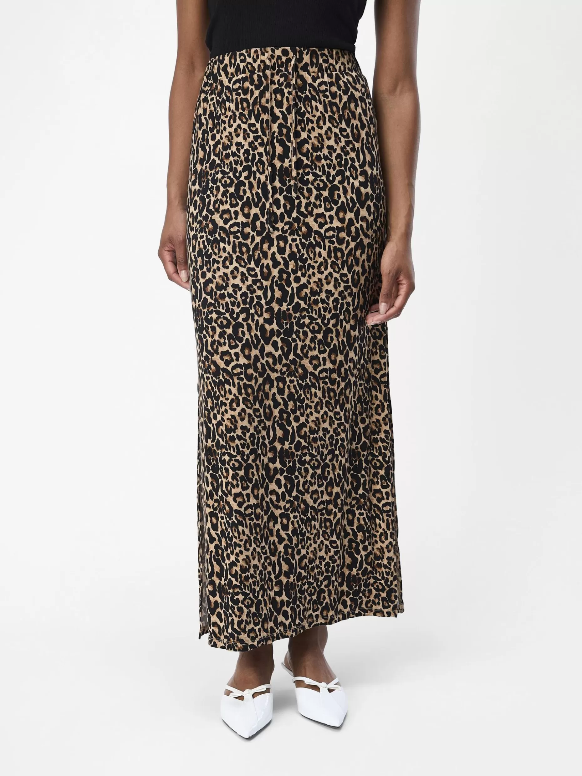 OBJECT LUIPAARDPRINT MAXI ROK Incense Cheap