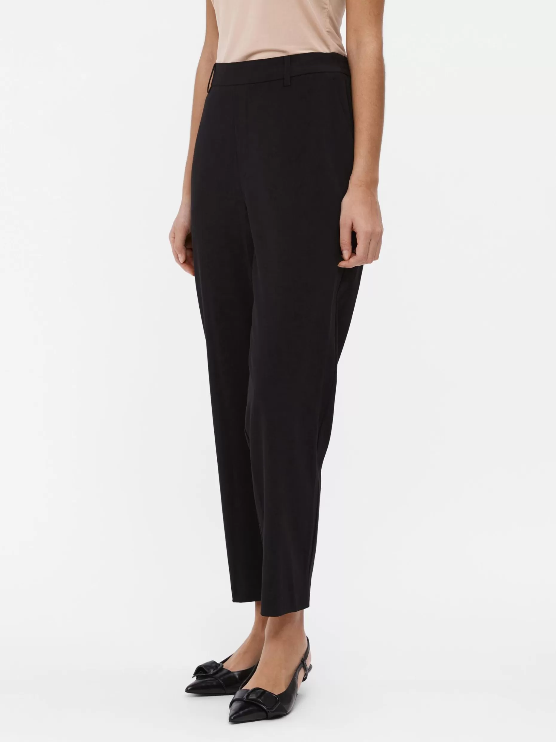 OBJECT MID-WAIST BROEK Black New