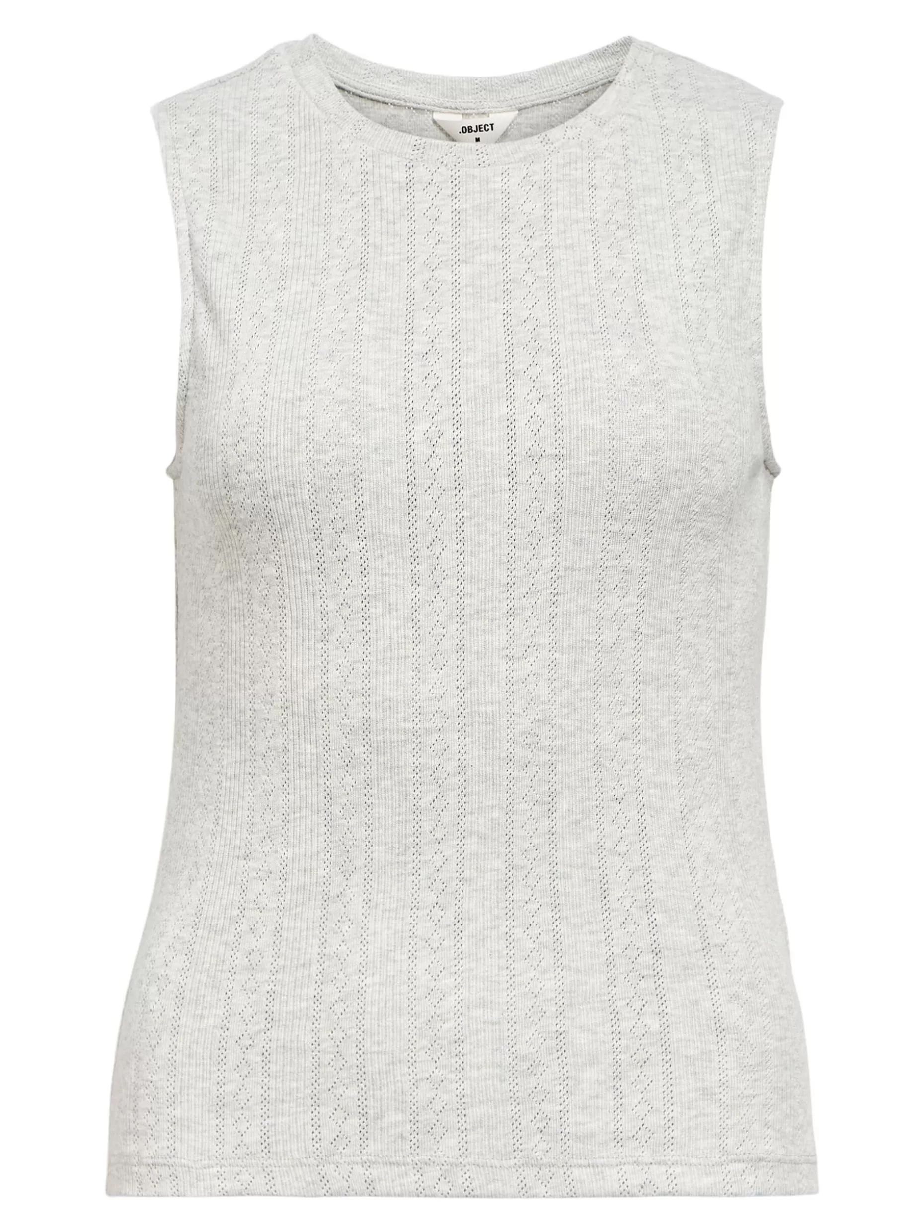 OBJECT MOUWLOOS TANKTOP Light Grey Melange Best Sale