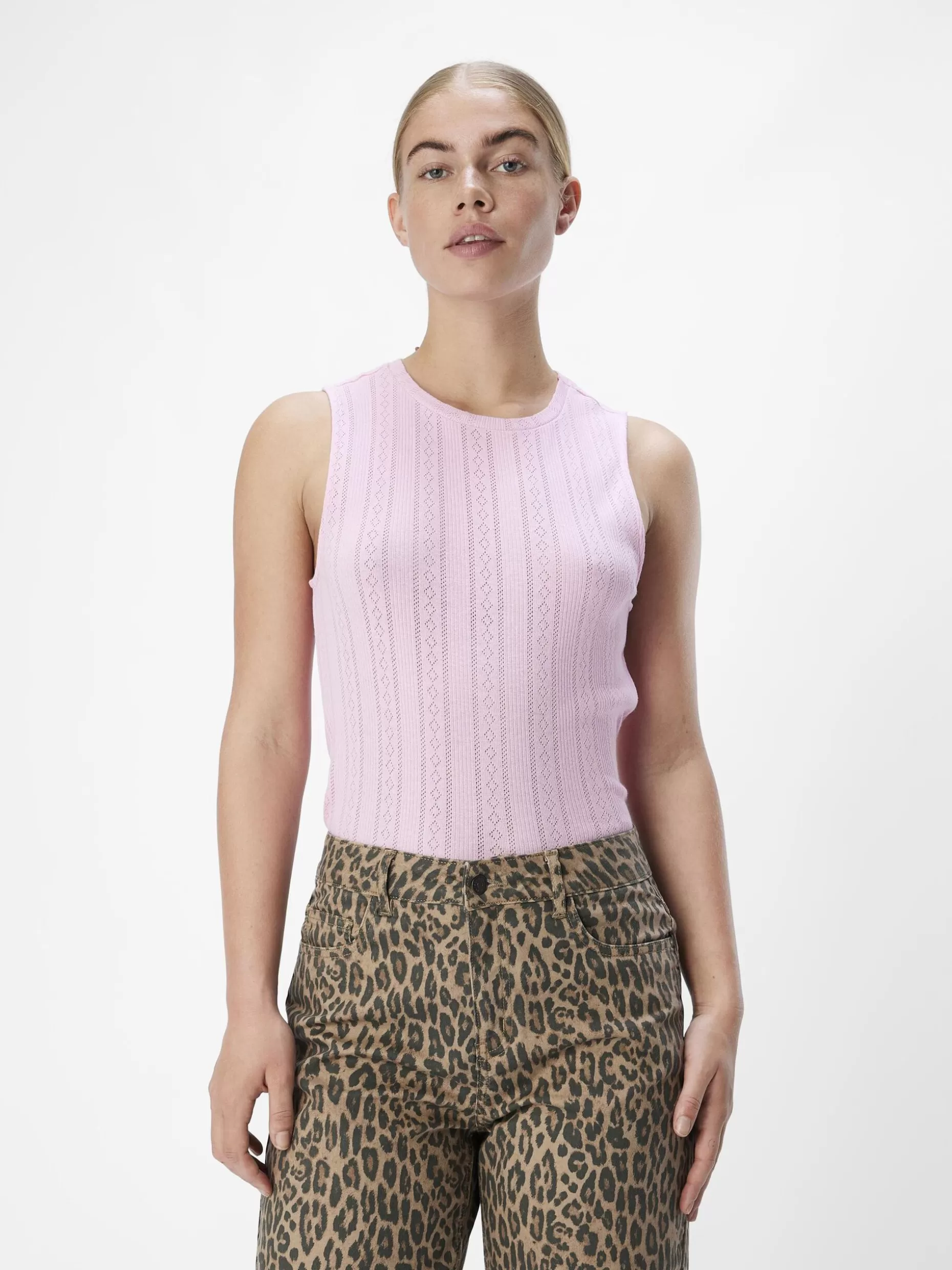 OBJECT MOUWLOOS TANKTOP Pink Frosting Hot