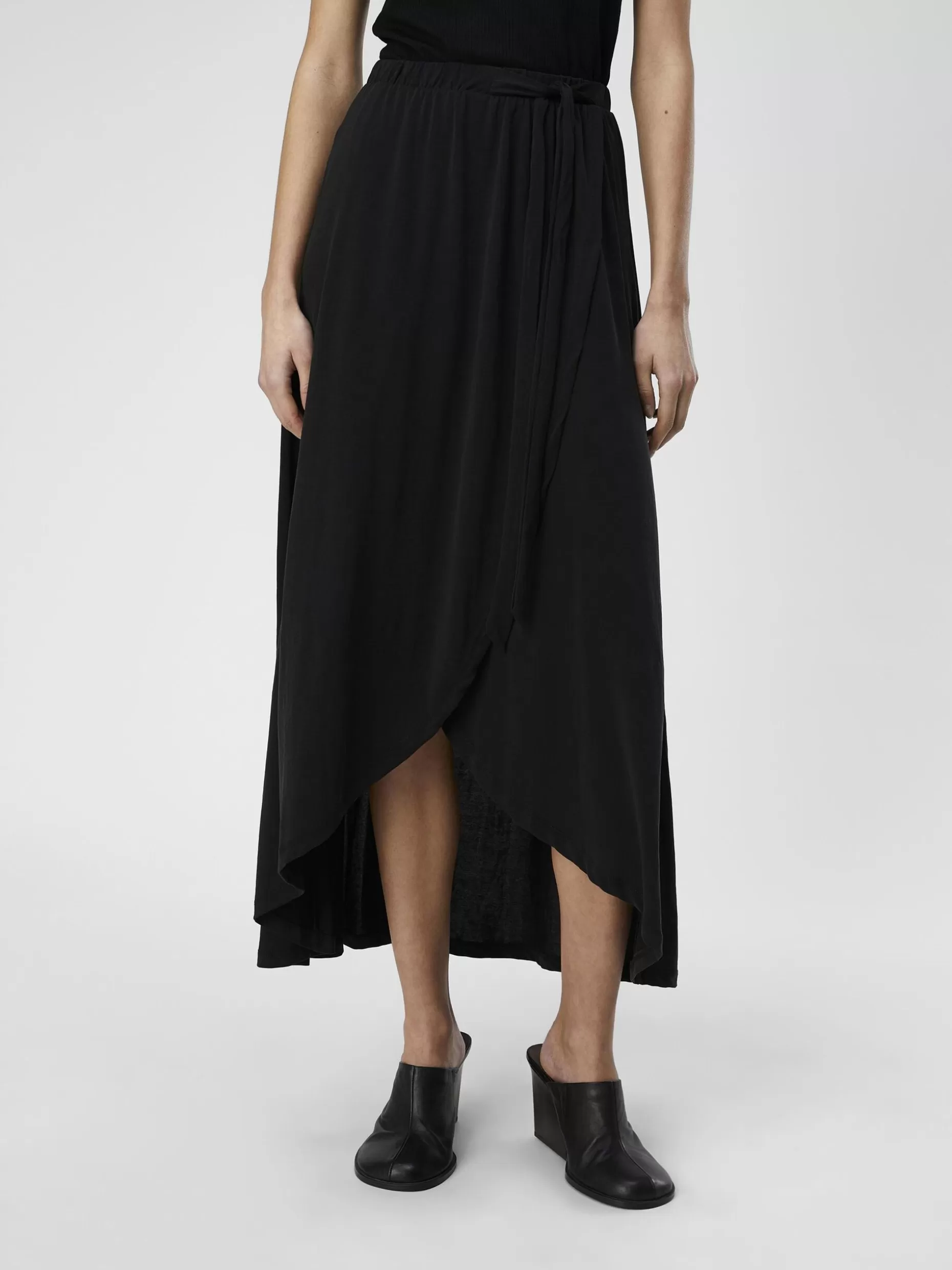 OBJECT OBJANNIE MAXI ROK Black Outlet