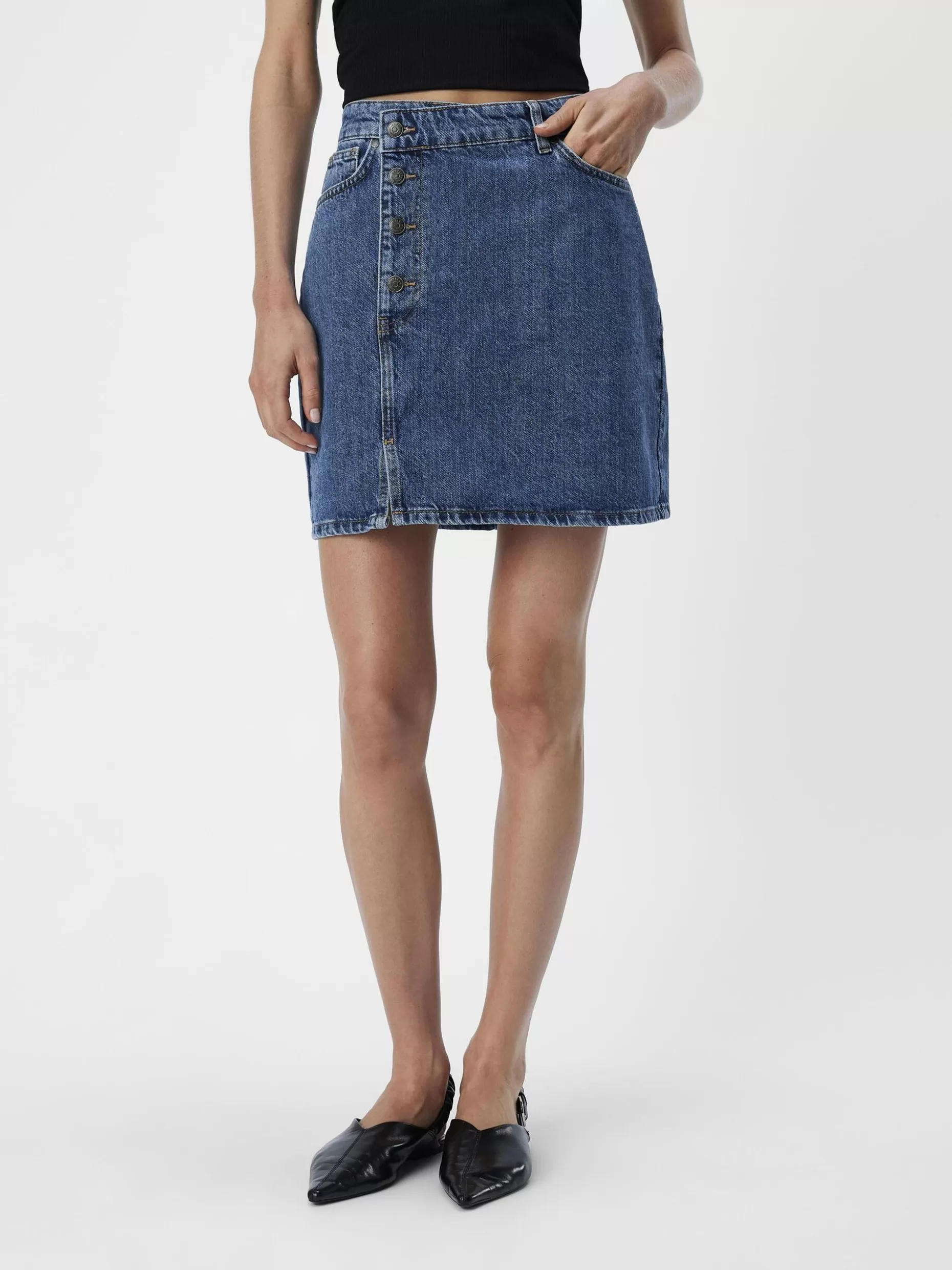 OBJECT OBJHARLOW DENIM ROK Medium Blue Denim Clearance