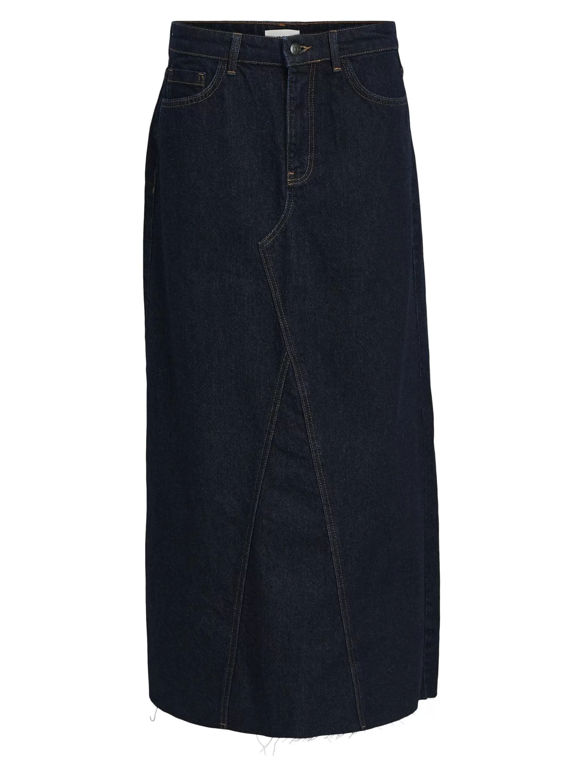 OBJECT OBJHARLOW MAXI DENIM ROK Dark Blue Denim Discount