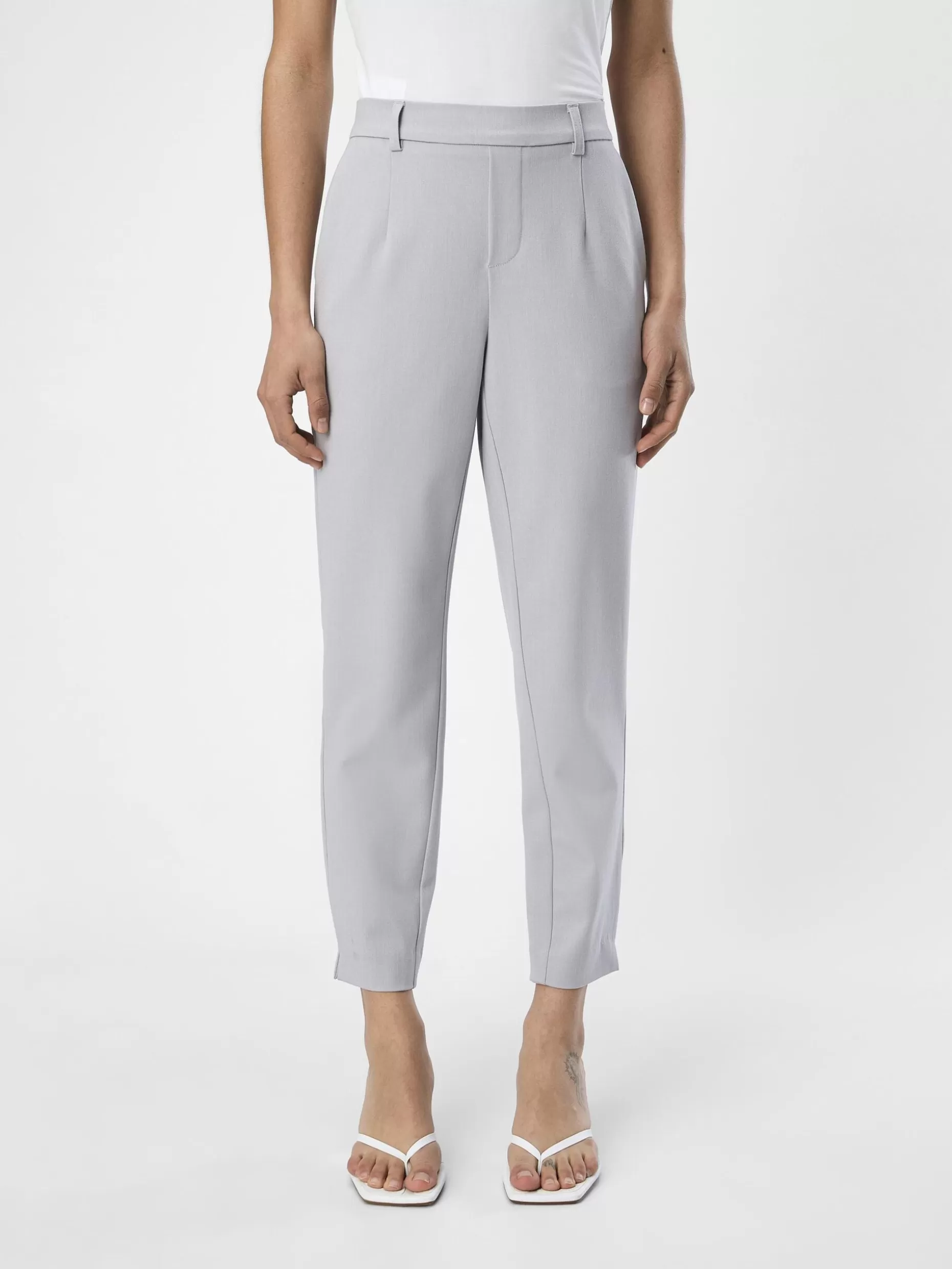 OBJECT OBJLISA BROEK Light Grey Melange Hot