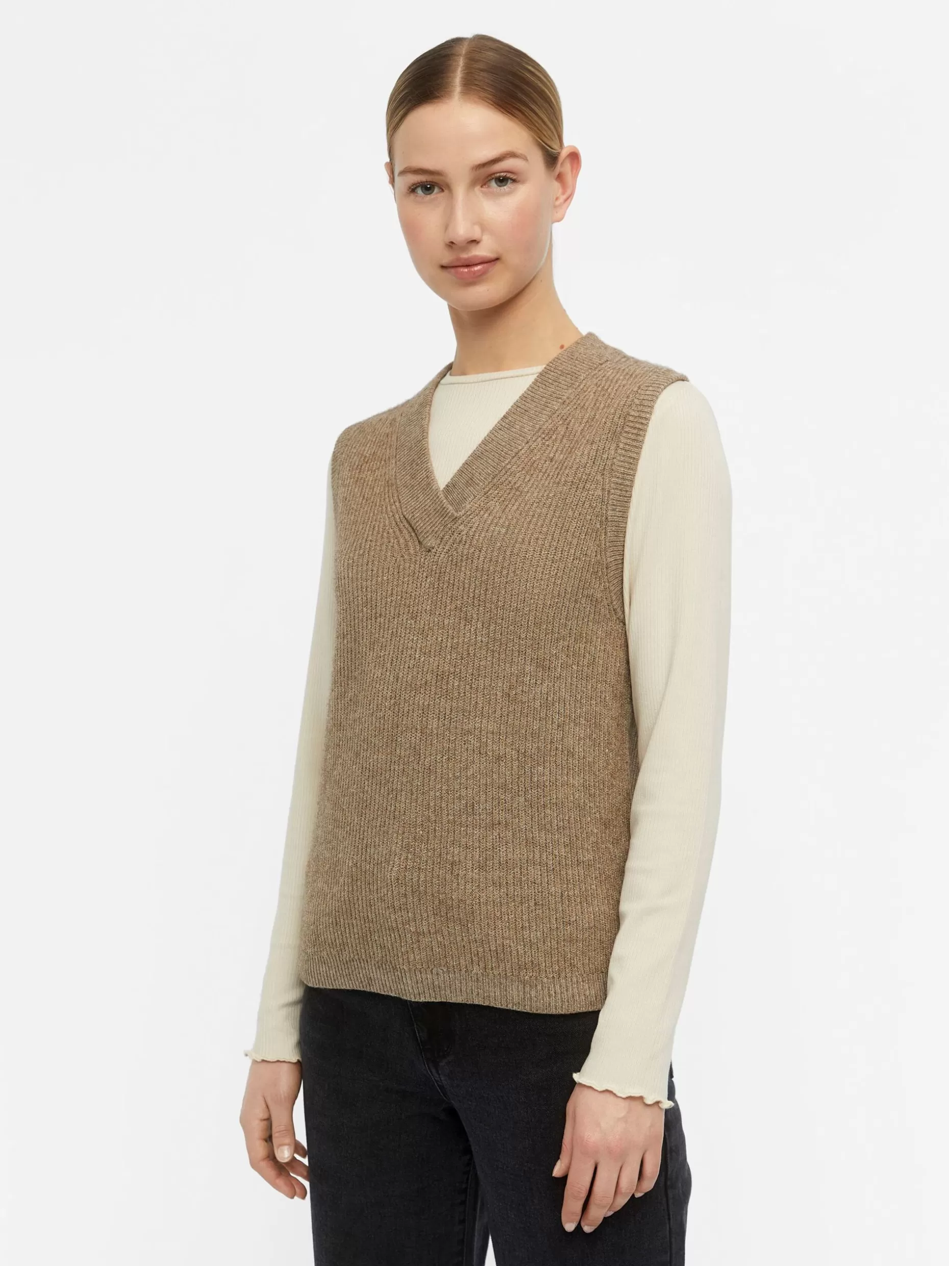 OBJECT OBJMALENA GEBREID GILET Fossil Flash Sale