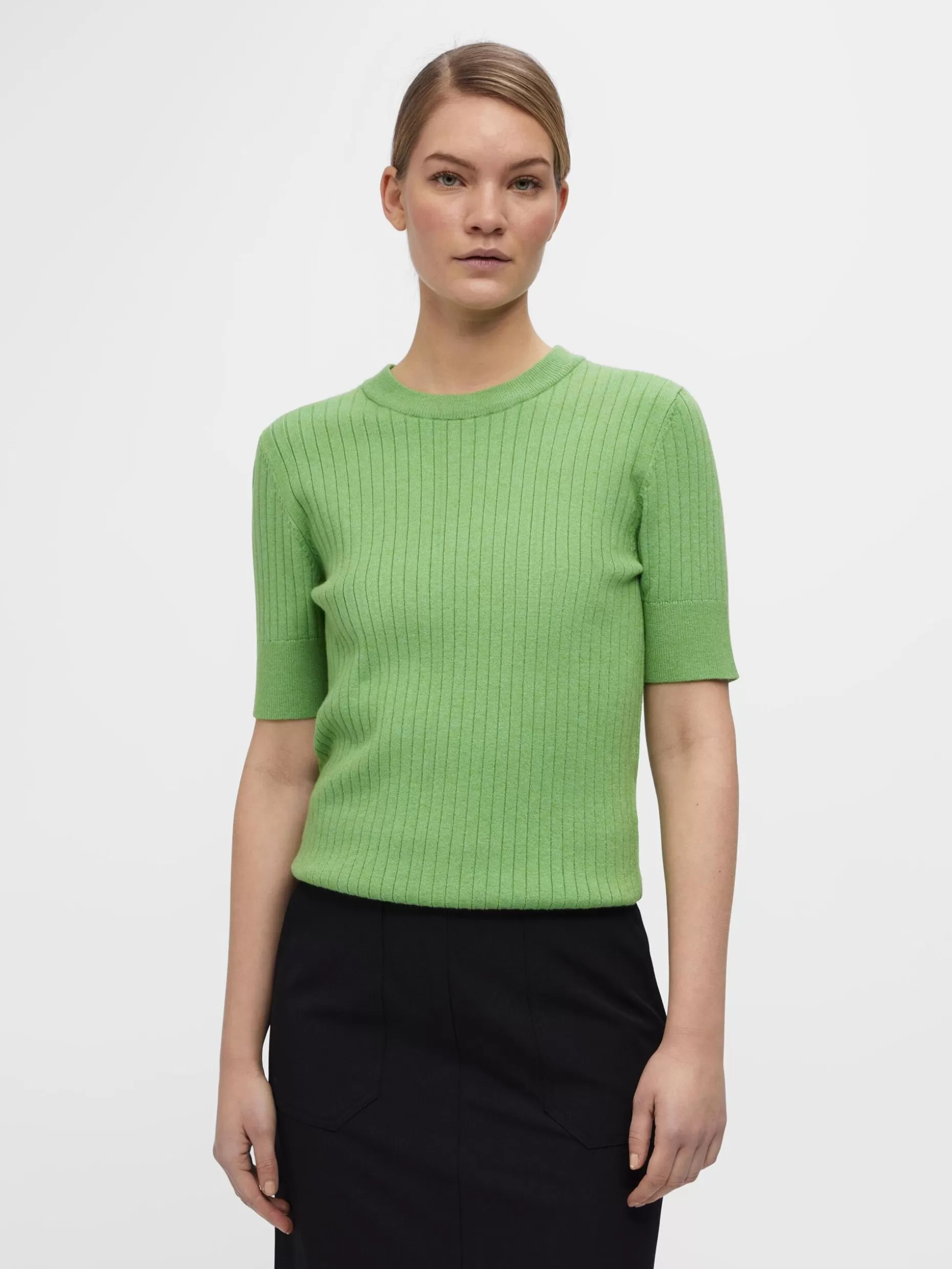 OBJECT OBJNOELLE GEBREIDE TOP Vibrant Green Fashion