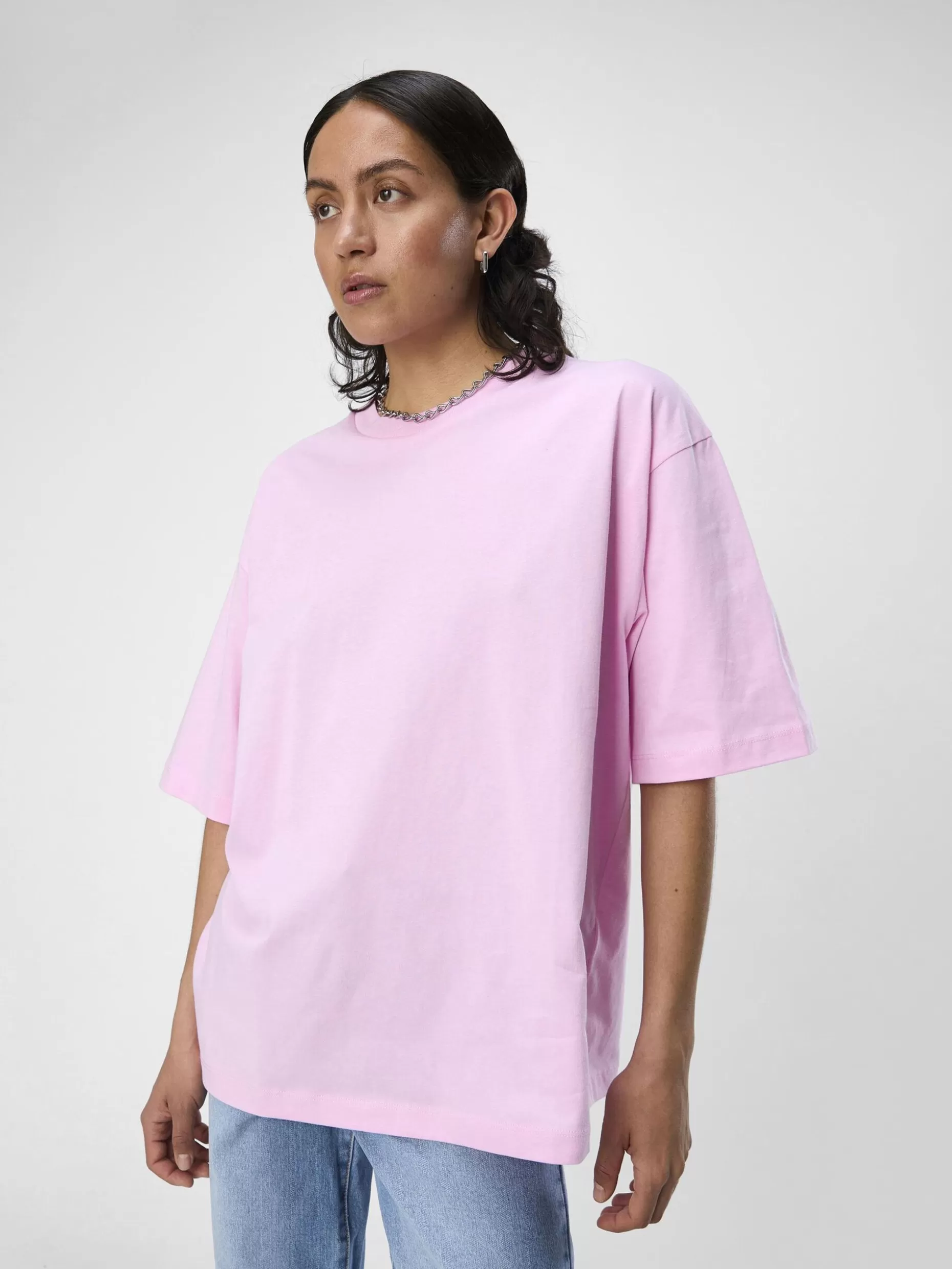 OBJECT OVERSIZED T-SHIRT Pastel Lavender Fashion