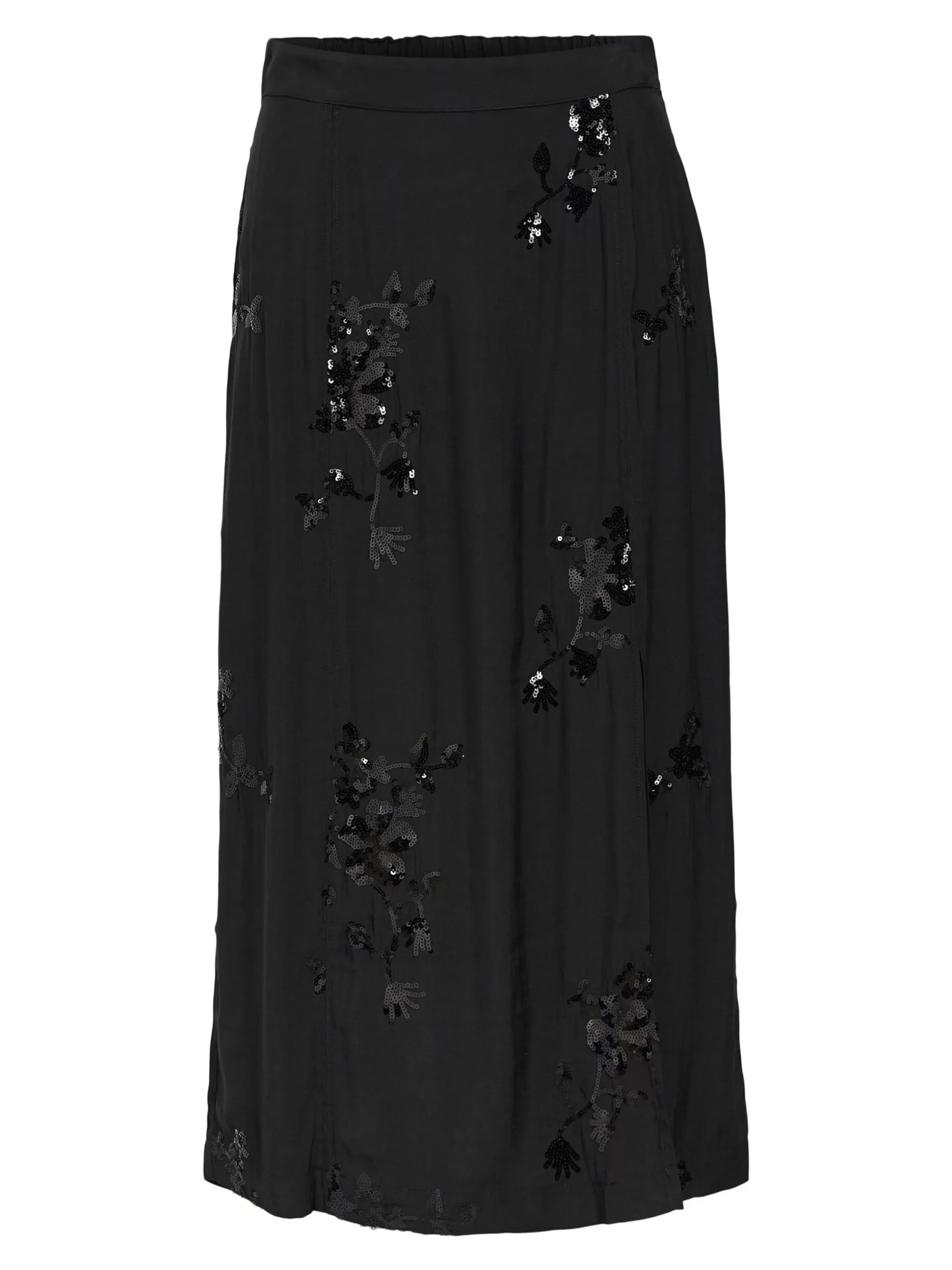 OBJECT PAILLETTEN MAXI ROK Black Flash Sale