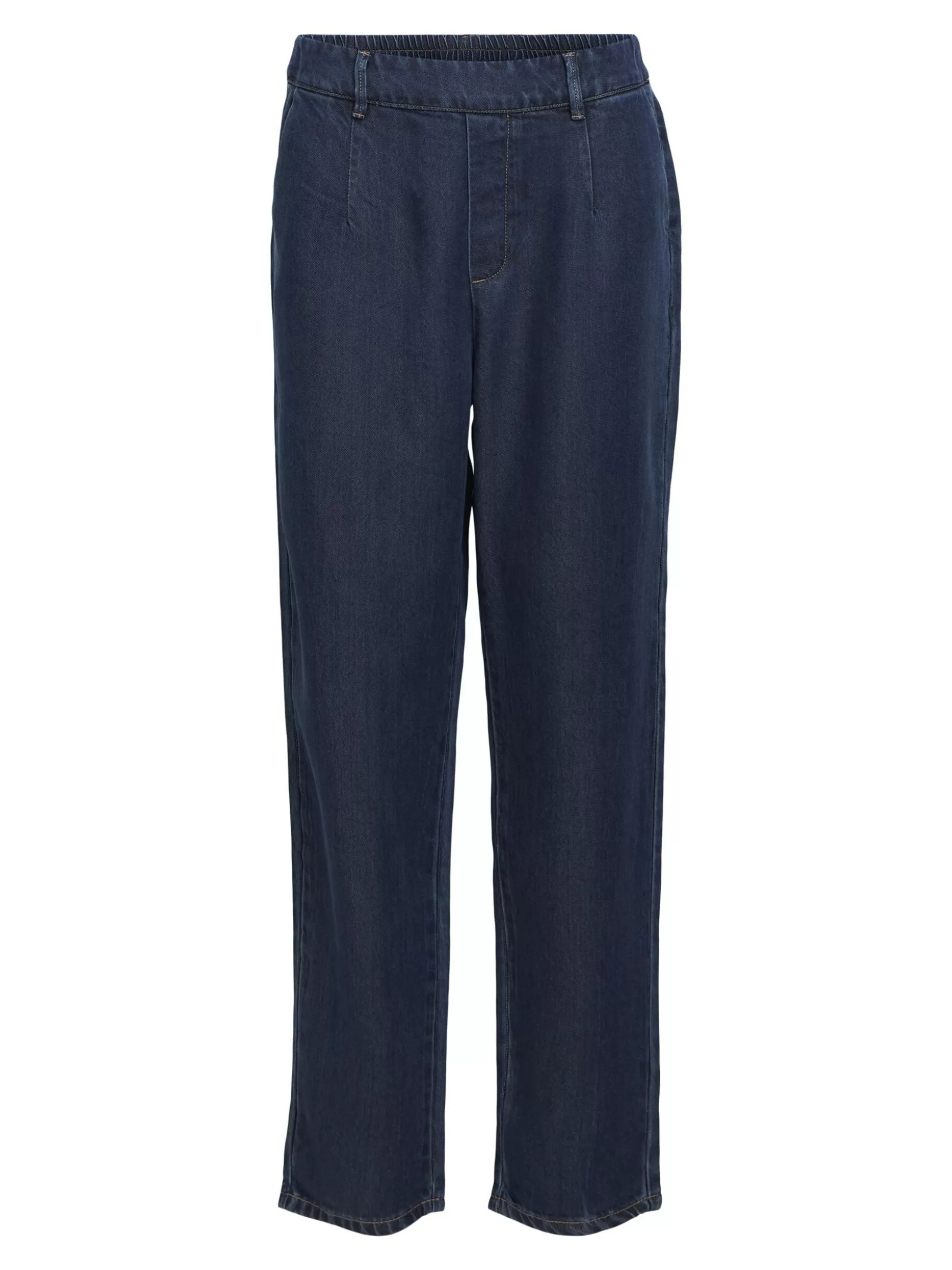 OBJECT RECHTE PIJP BROEK Dark Blue Denim Outlet