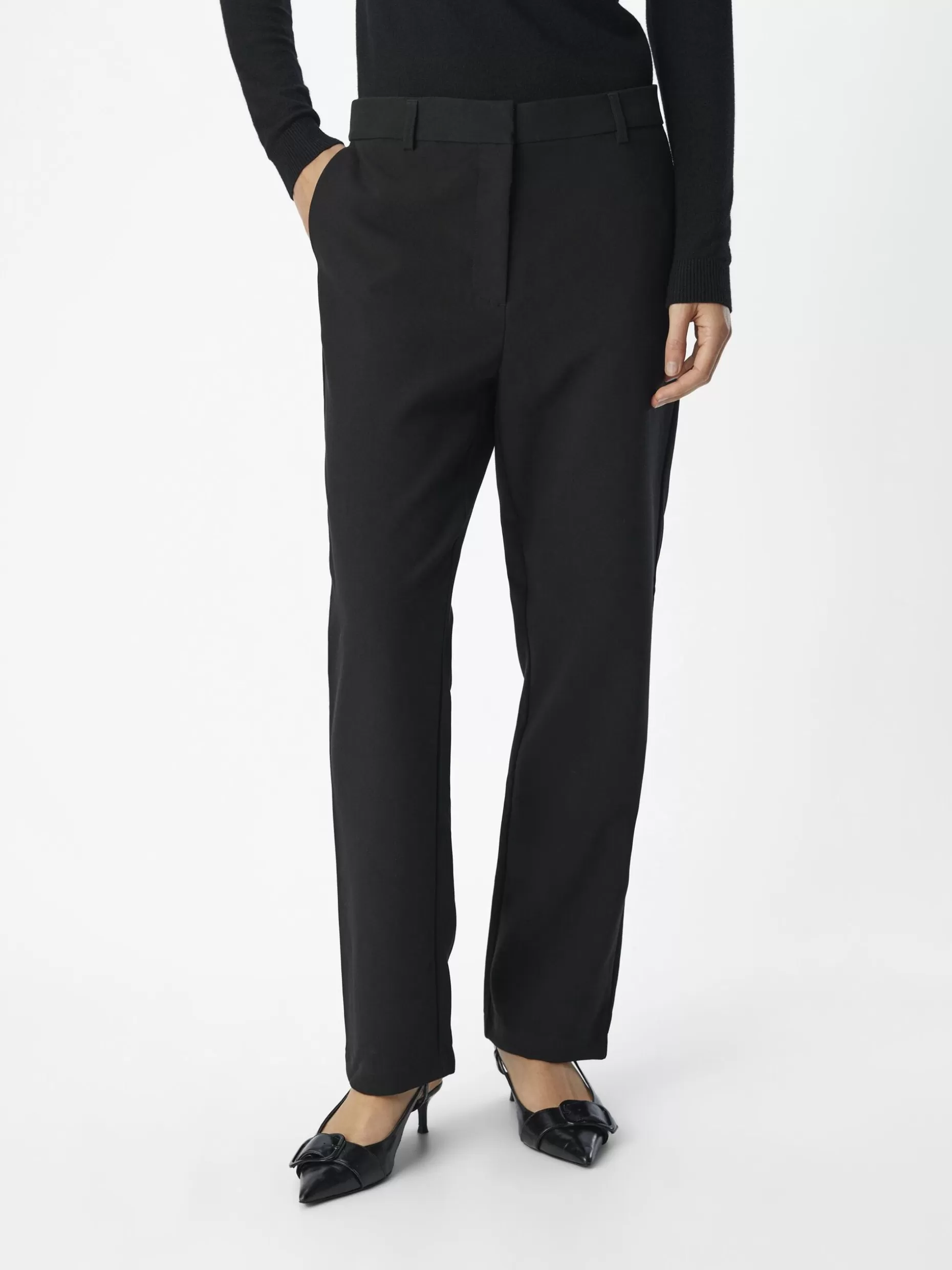 OBJECT STRAIGHT FIT BROEK Black Outlet