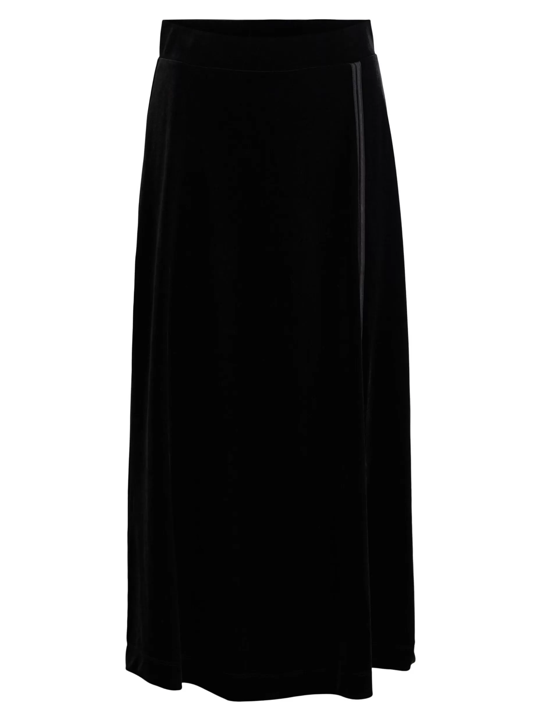 OBJECT VELOURS MAXI ROK Black Shop