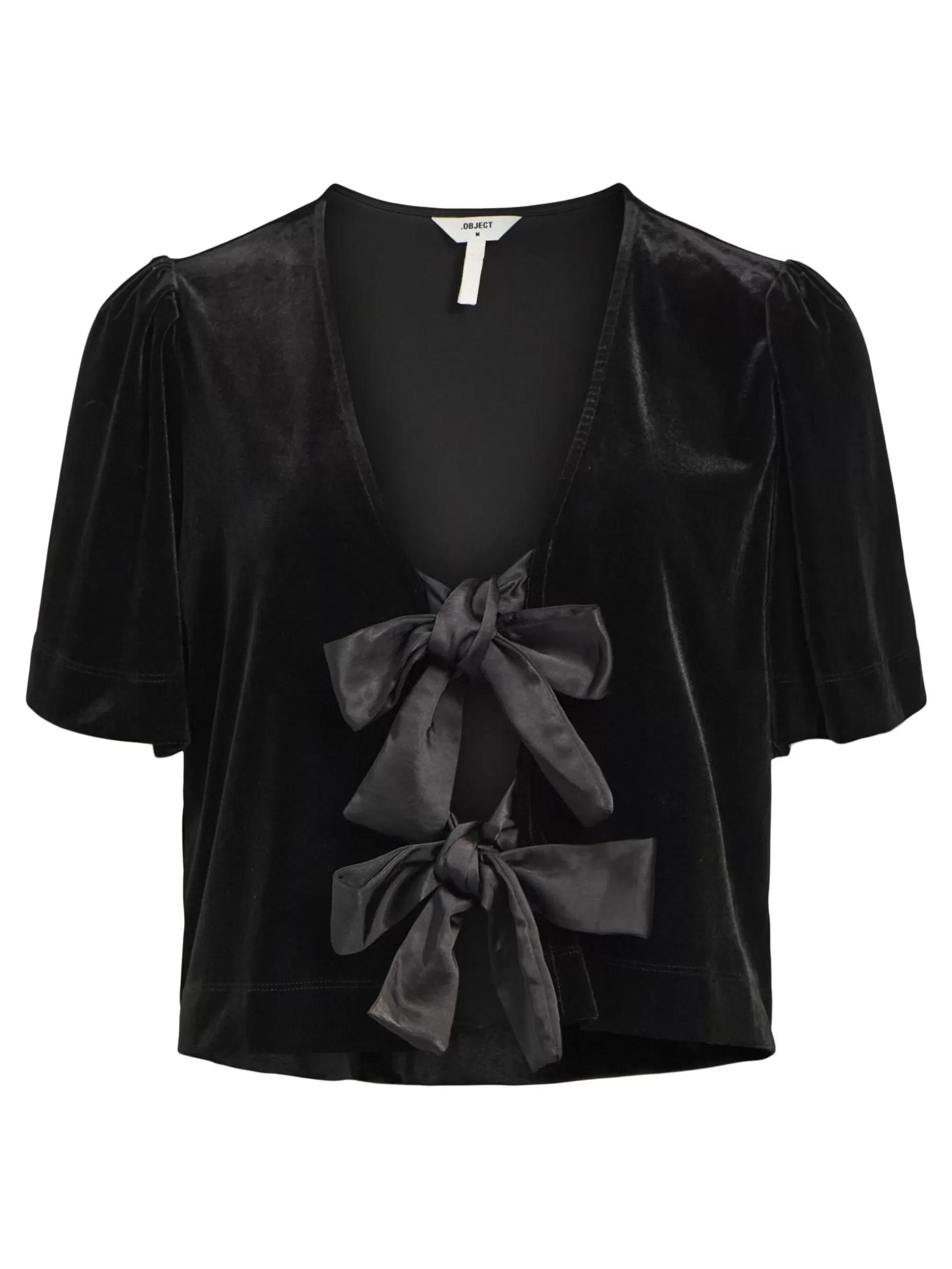 OBJECT VELOURS TOP Black Cheap