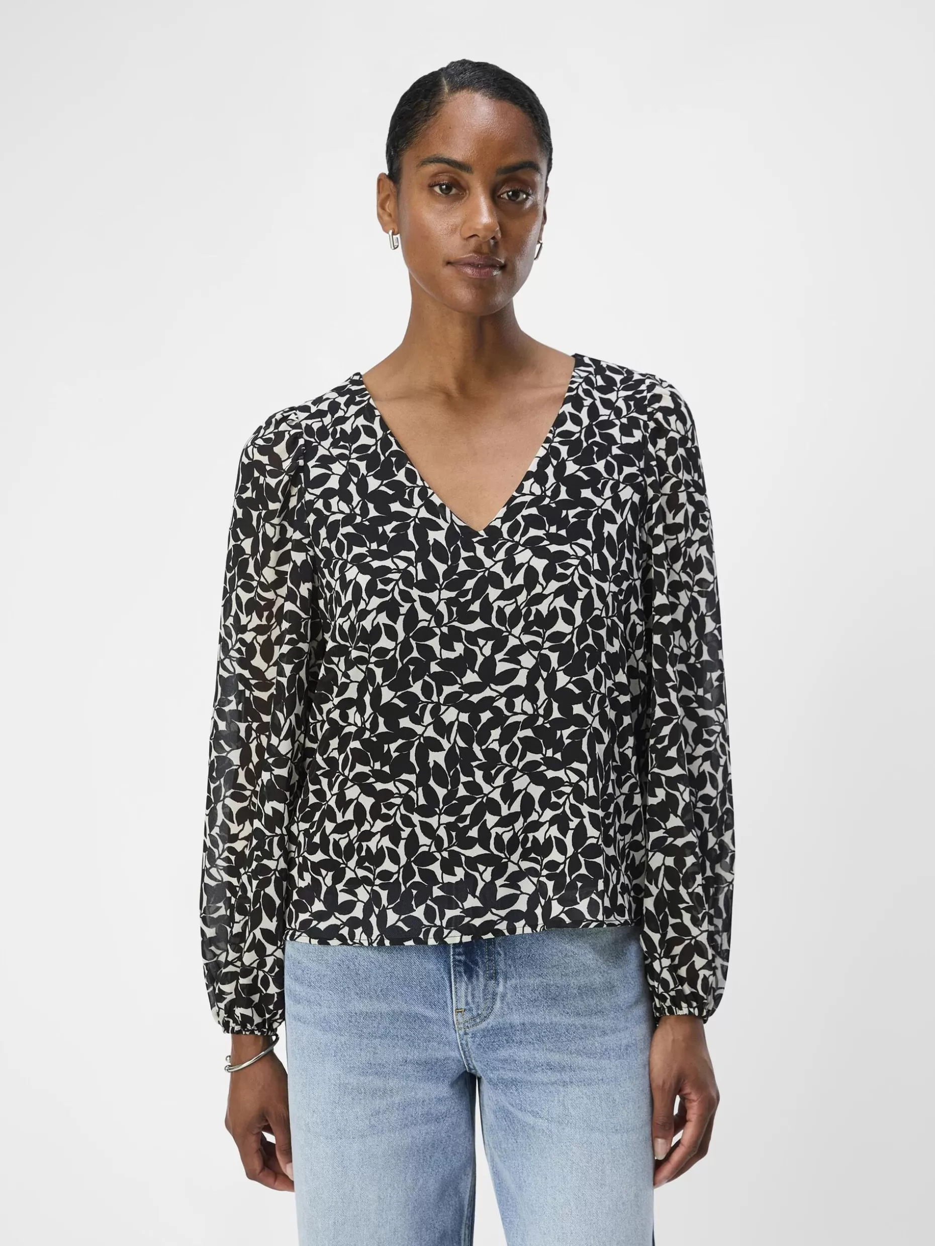 OBJECT V-HALS BLOUSE Sandshell Discount